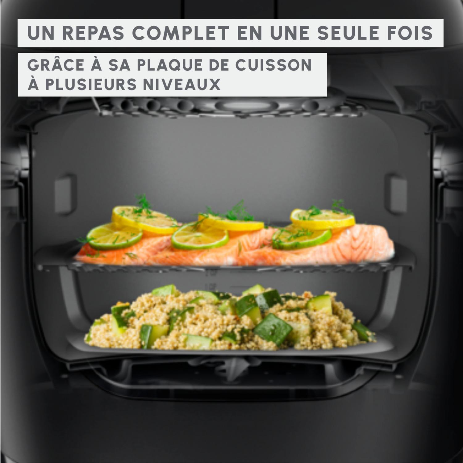 Voir la diapositive 3 : MOULINEX Multicuiseur + Air Fryer MZ7301FO - Beige