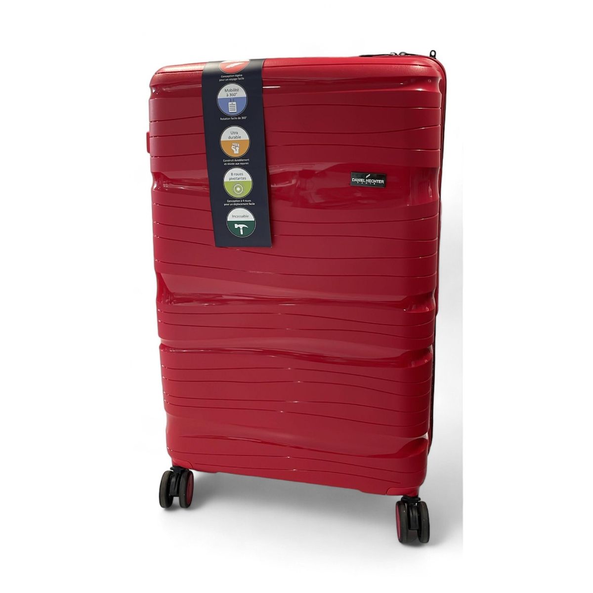 INTERSOLD Valise Daniel Hechter Polypropylène 50cm - Rouge