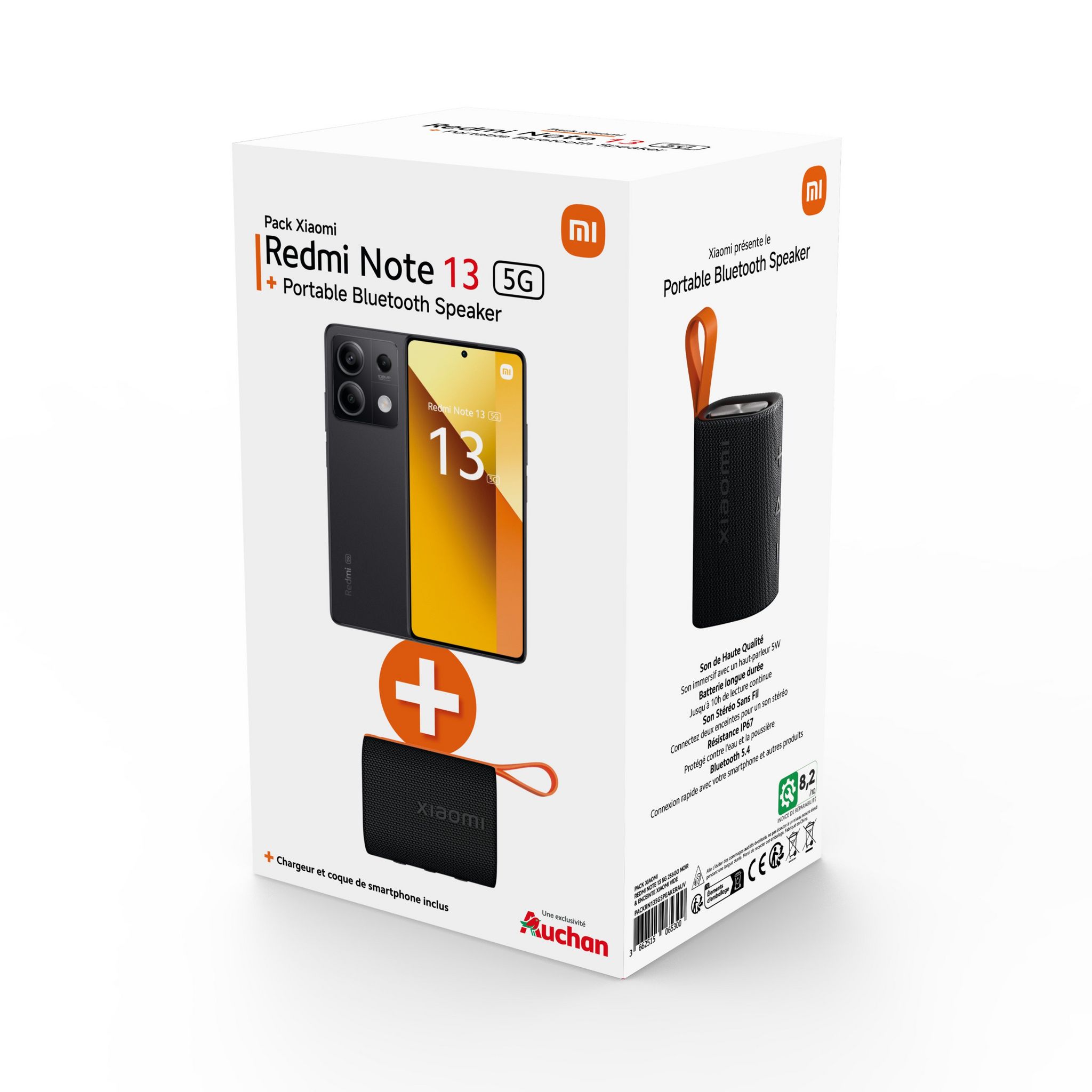 Voir la diapositive 2 : XIAOMI Pack Redmi 13 5G 256Go+Enceinte