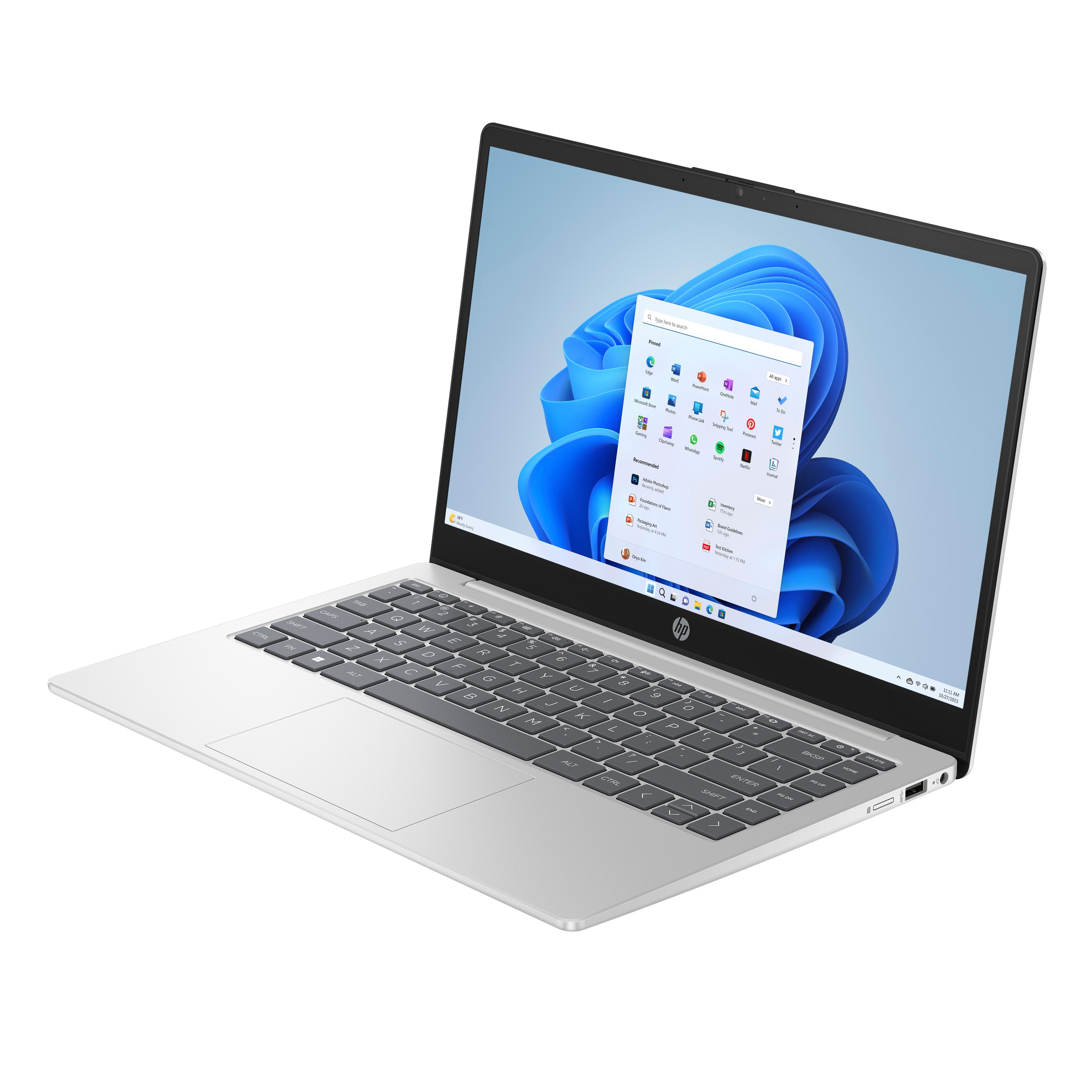 Voir la diapositive 2 : HP Ordinateur portable EP0044NF 14 pouces - Gris