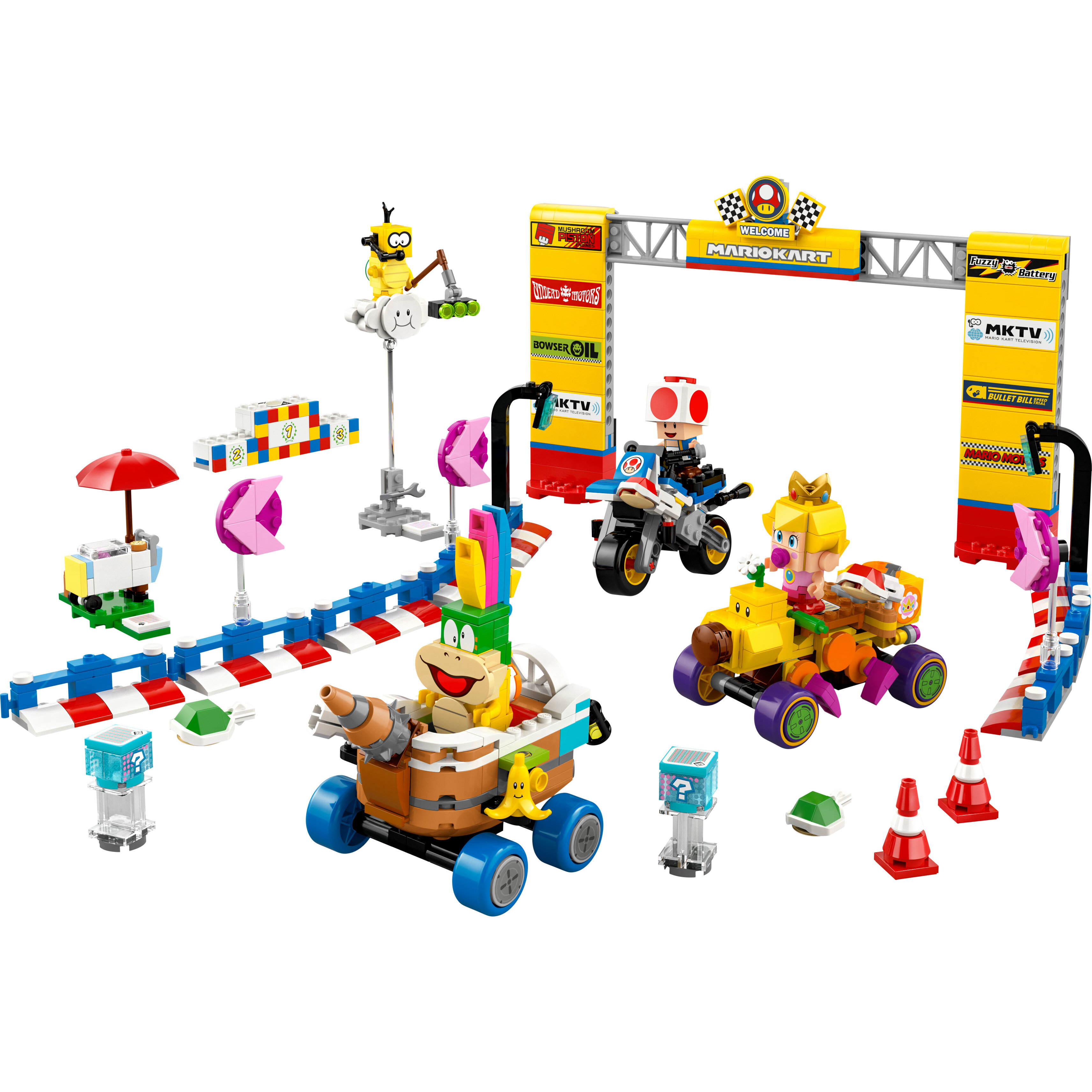 Voir la diapositive 2 : LEGO LEGO Super Mario 72036 Mario Kart – Bébé Peach et ensemble de grand prix - Jouet moto