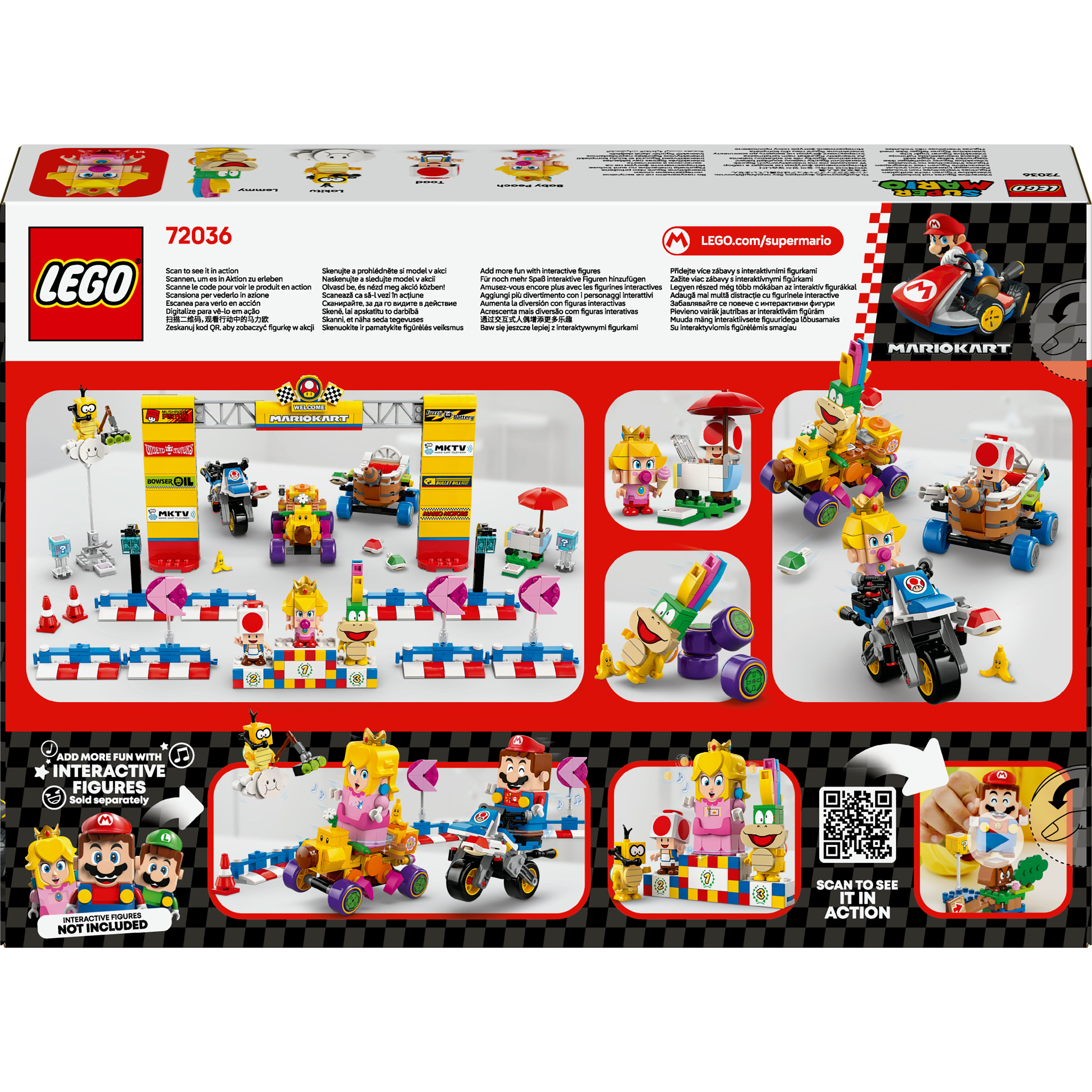 Voir la diapositive 3 : LEGO LEGO Super Mario 72036 Mario Kart – Bébé Peach et ensemble de grand prix - Jouet moto