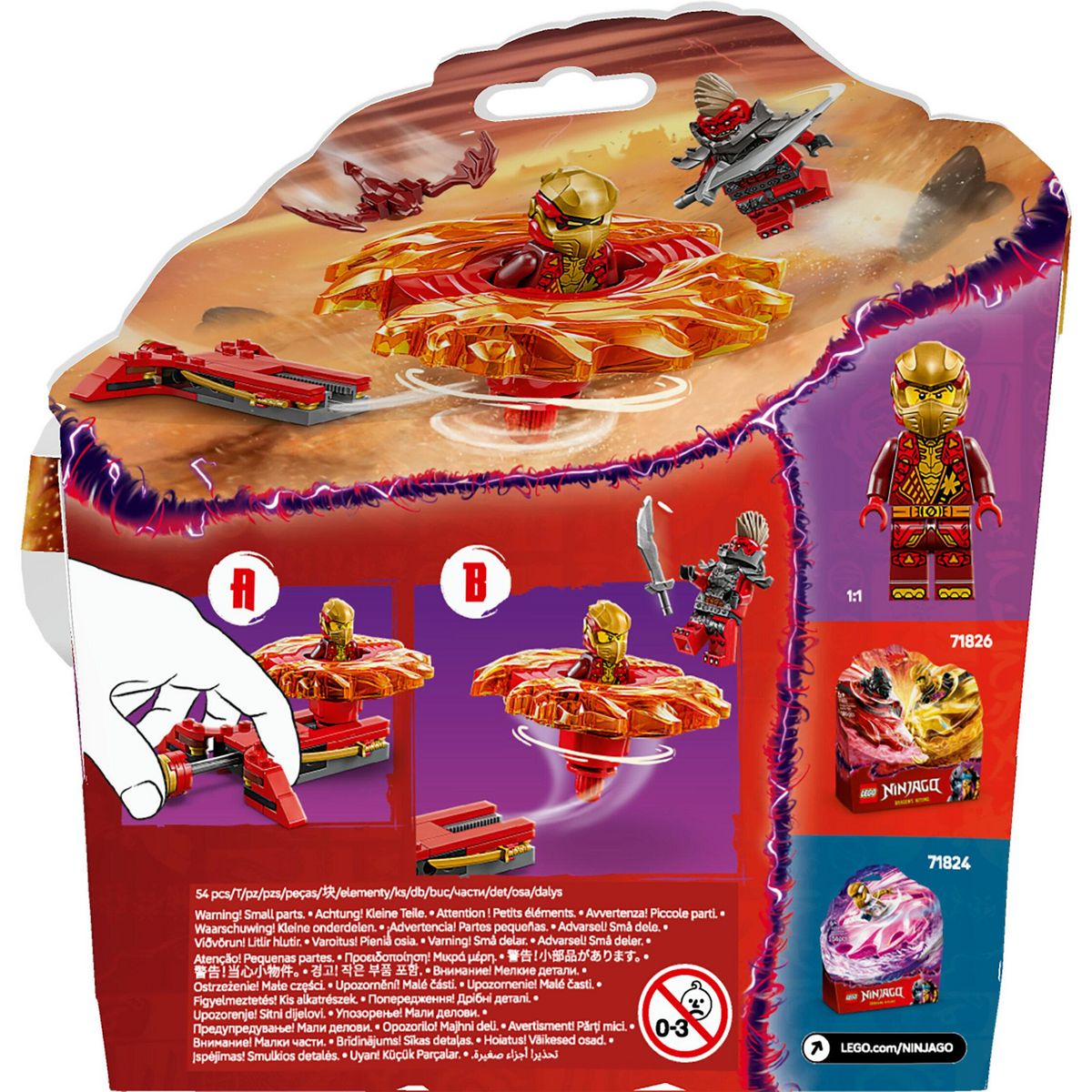 LEGO Ninjago 71823 - La toupie Spinjitzu du dragon de Kai