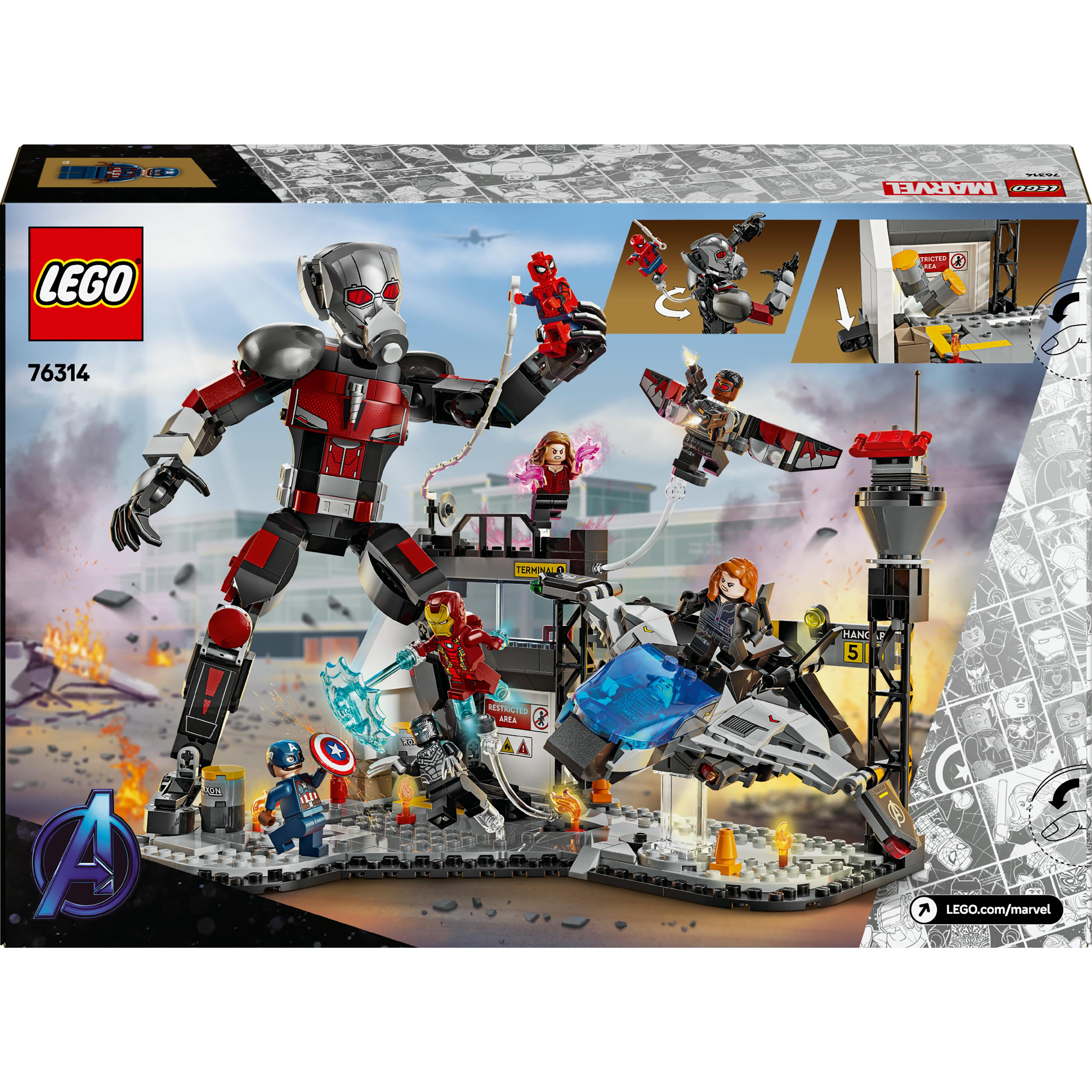 Voir la diapositive 3 : LEGO Marvel 76314 Le combat de Captain America : Civil War - Jouet pour garçon dès 10 ans