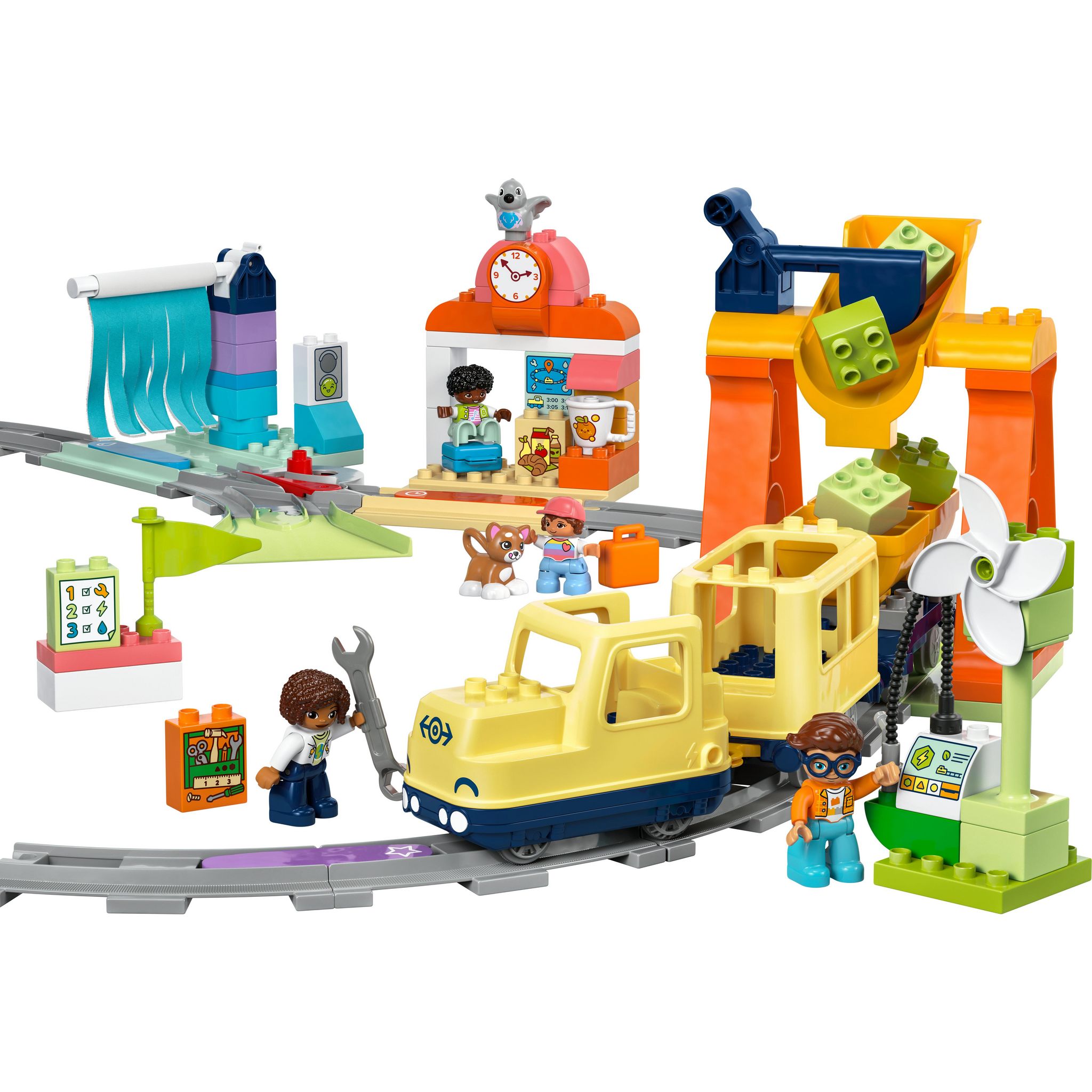 Voir la diapositive 2 : LEGO Duplo 10428 - Set d'Extension : Le Grand Train Communautaire Interactif