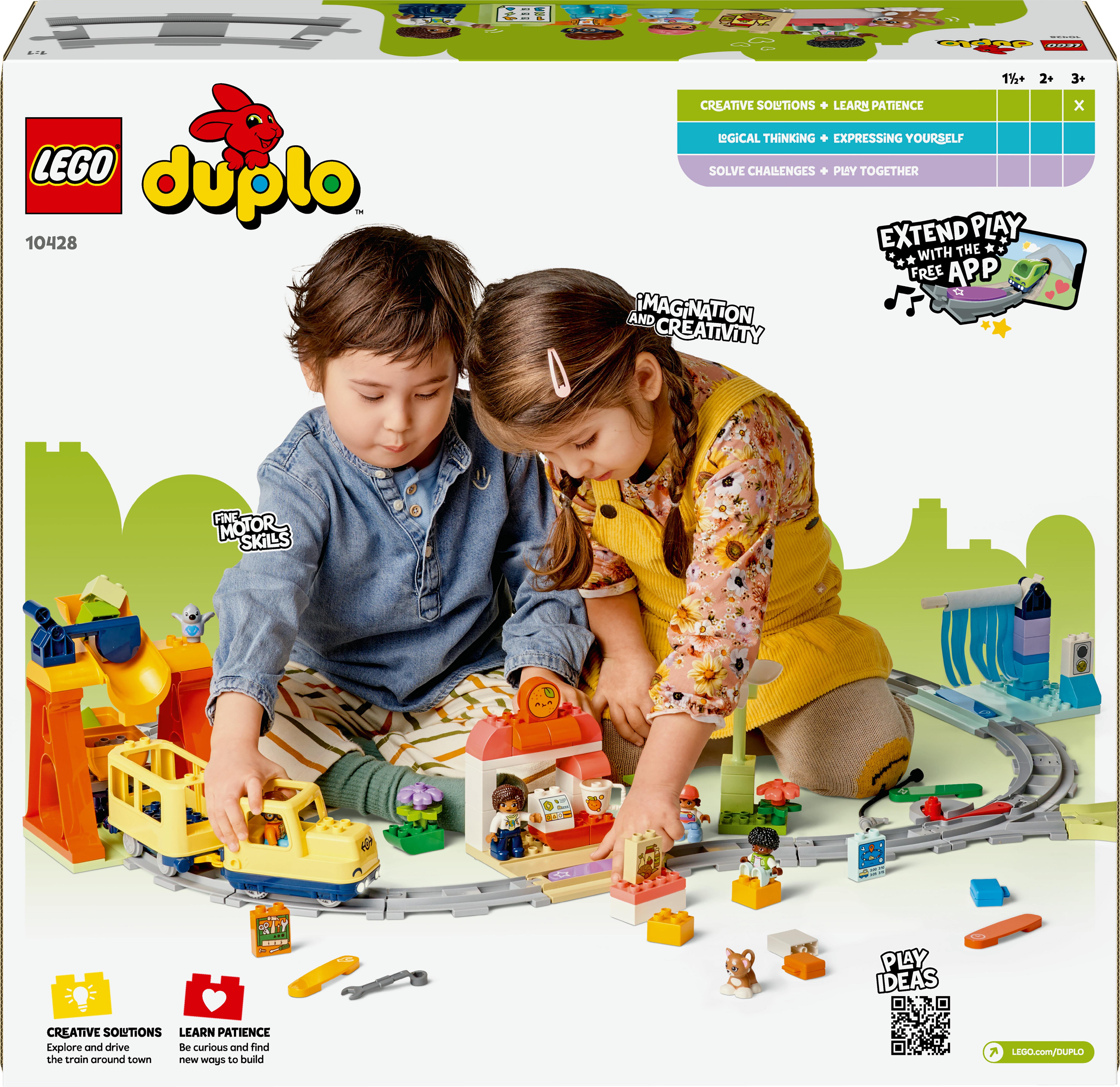 Voir la diapositive 8 : LEGO LEGO DUPLO Ma Ville 10428 Le Grand Train Communautaire Interactif - Jouet d’Éveil 3 ans