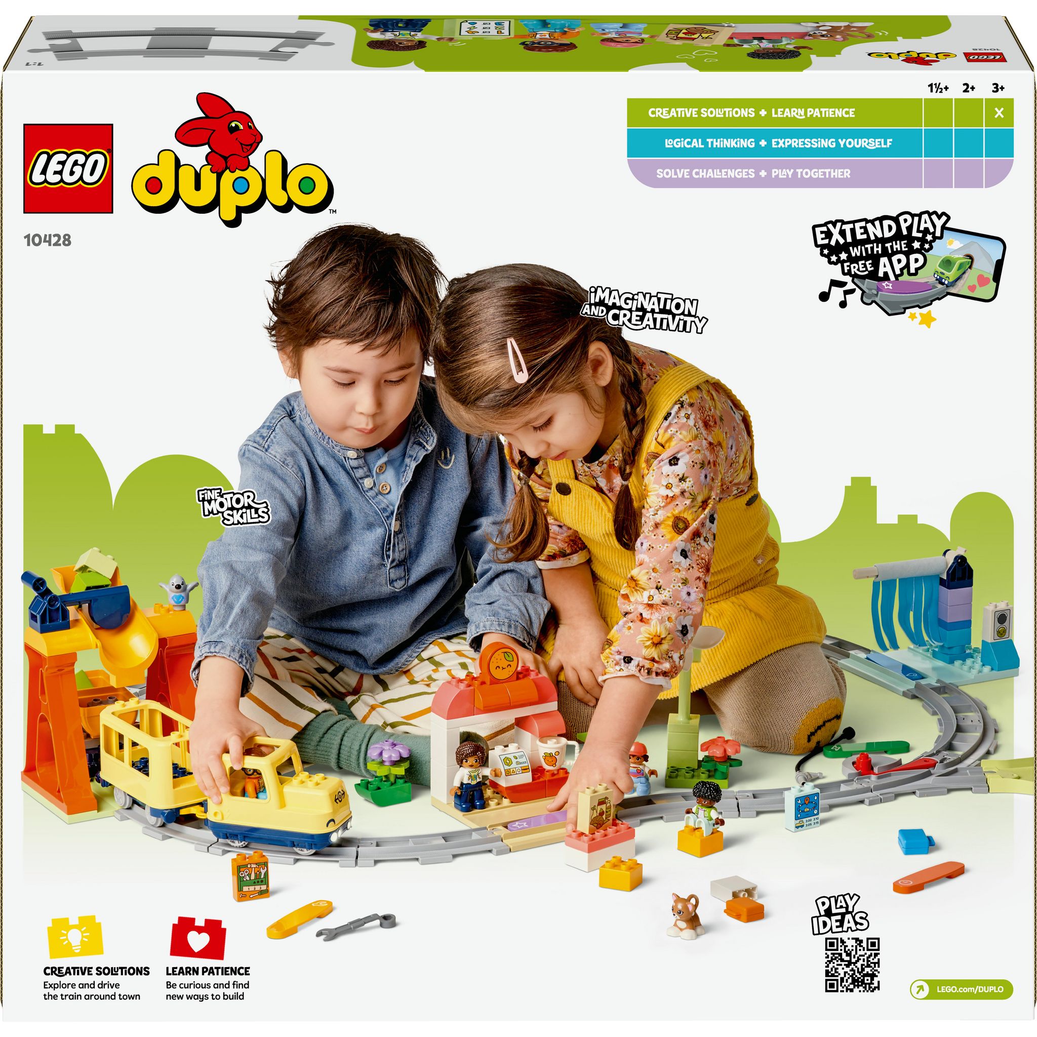 Voir la diapositive 8 : LEGO Duplo 10428 - Set d'Extension : Le Grand Train Communautaire Interactif