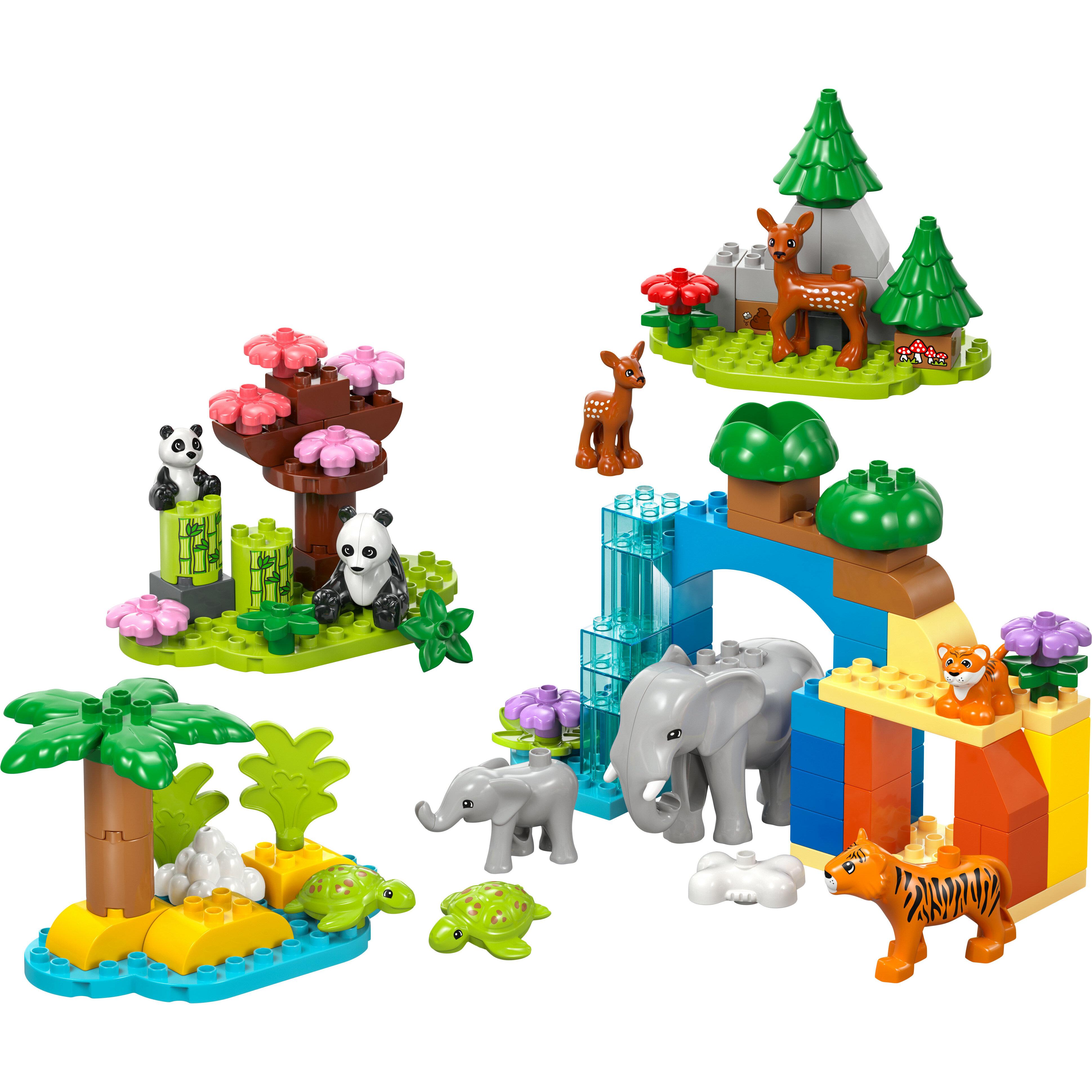 Voir la diapositive 2 : LEGO LEGO DUPLO Ma ville 10446 Familles d’Animaux Sauvages 3-en-1 - Jeux d’Éveil avec Animaux