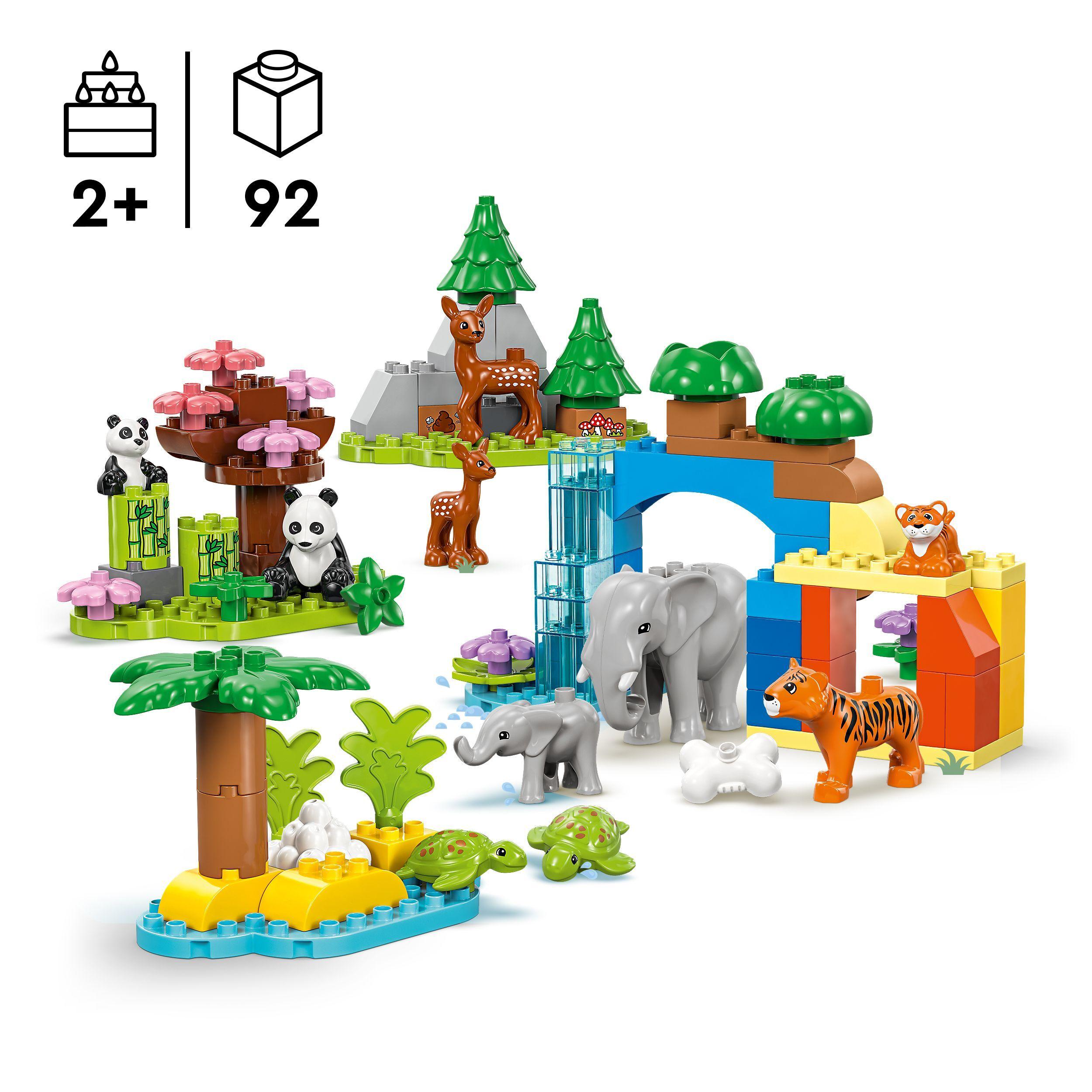 Voir la diapositive 3 : LEGO LEGO DUPLO Ma ville 10446 Familles d’Animaux Sauvages 3-en-1 - Jeux d’Éveil avec Animaux
