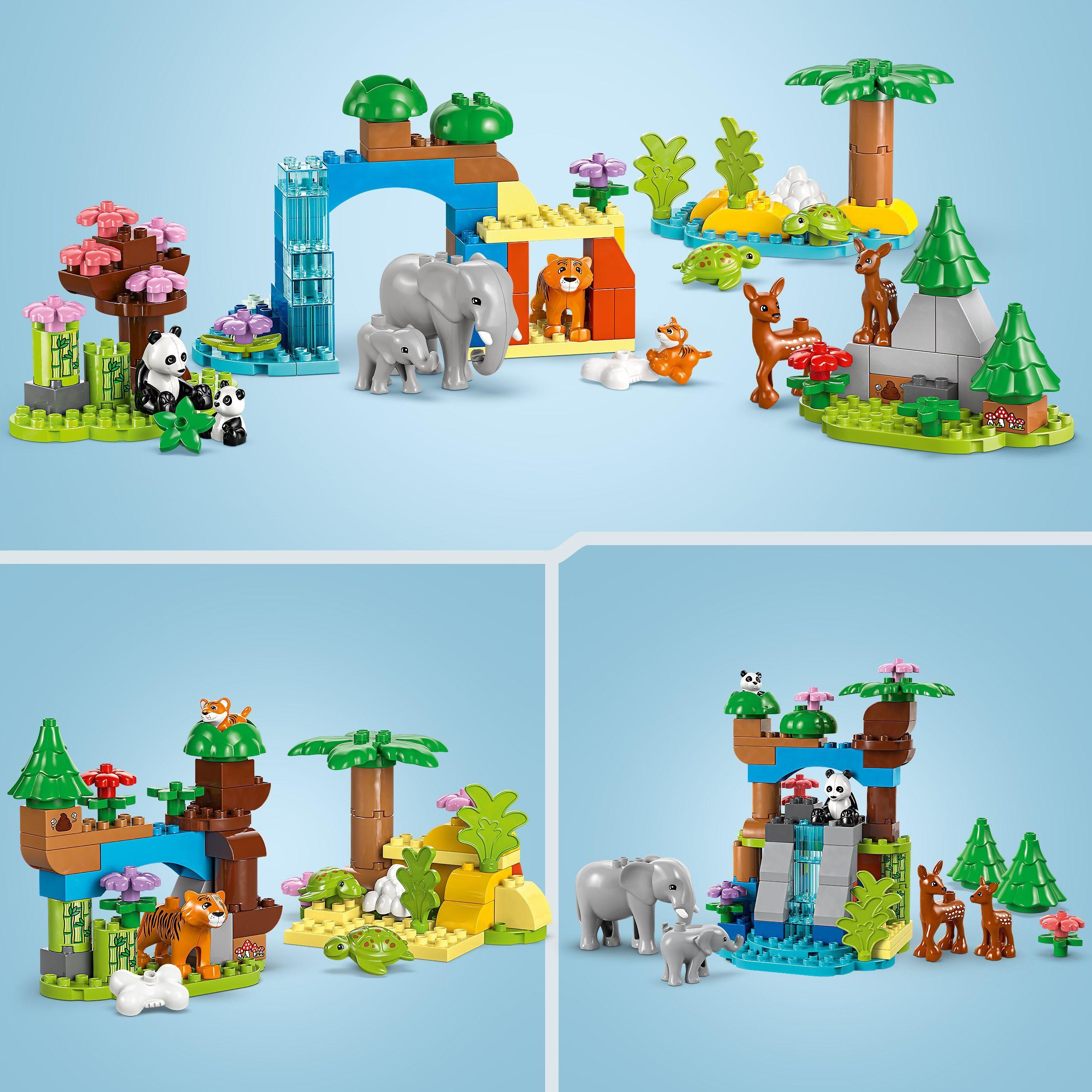 Voir la diapositive 4 : LEGO LEGO DUPLO Ma ville 10446 Familles d’Animaux Sauvages 3-en-1 - Jeux d’Éveil avec Animaux