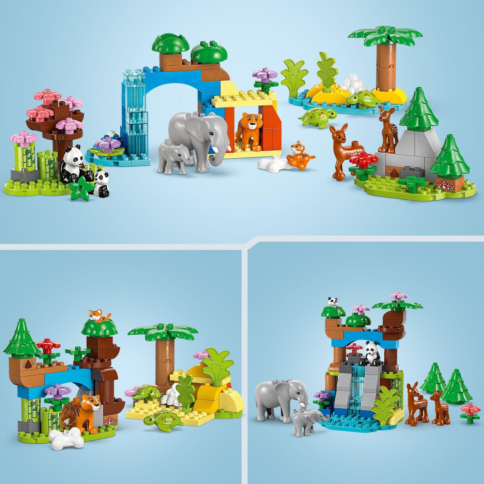 Voir la diapositive 4 : LEGO Duplo 10446 - Familles Sauvages 3 en 1