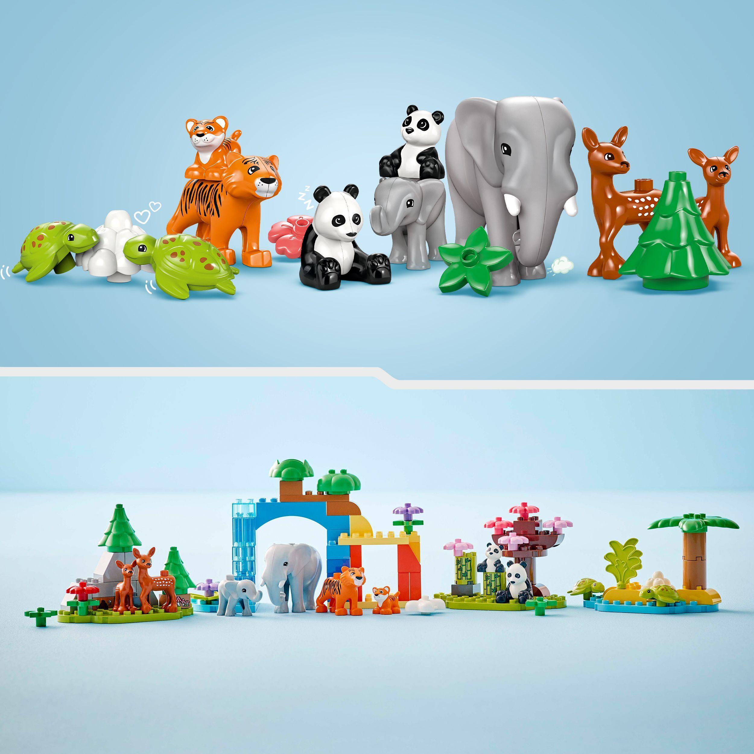Voir la diapositive 5 : LEGO LEGO DUPLO Ma ville 10446 Familles d’Animaux Sauvages 3-en-1 - Jeux d’Éveil avec Animaux