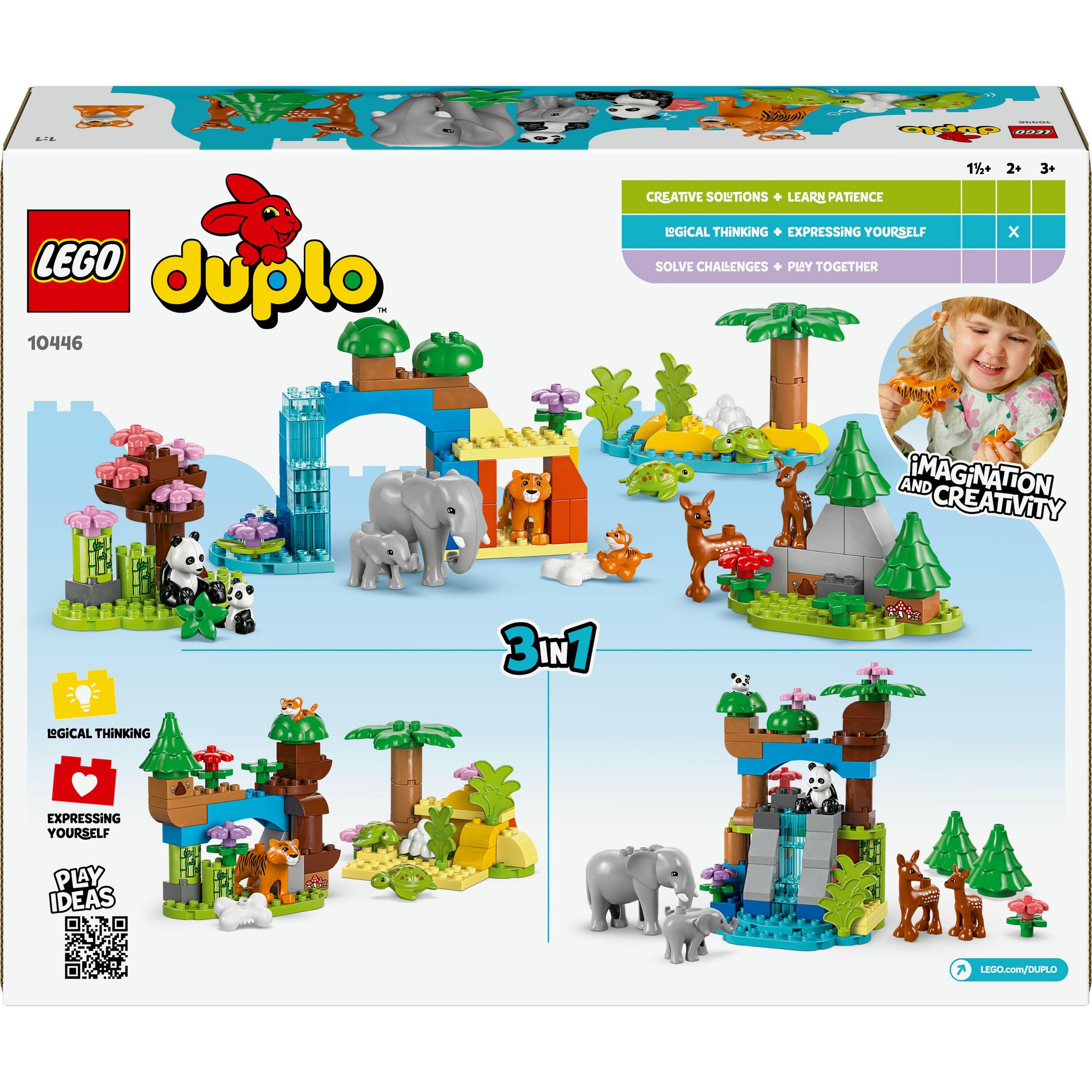 Voir la diapositive 8 : LEGO Duplo 10446 - Familles Sauvages 3 en 1