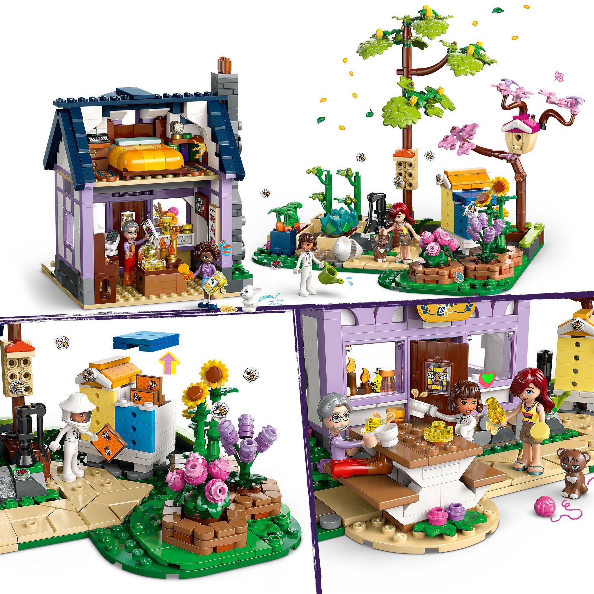 Voir la diapositive 3 : LEGO Friends 42669 - Maison des Apiculteurs et le Jardin Fleuri