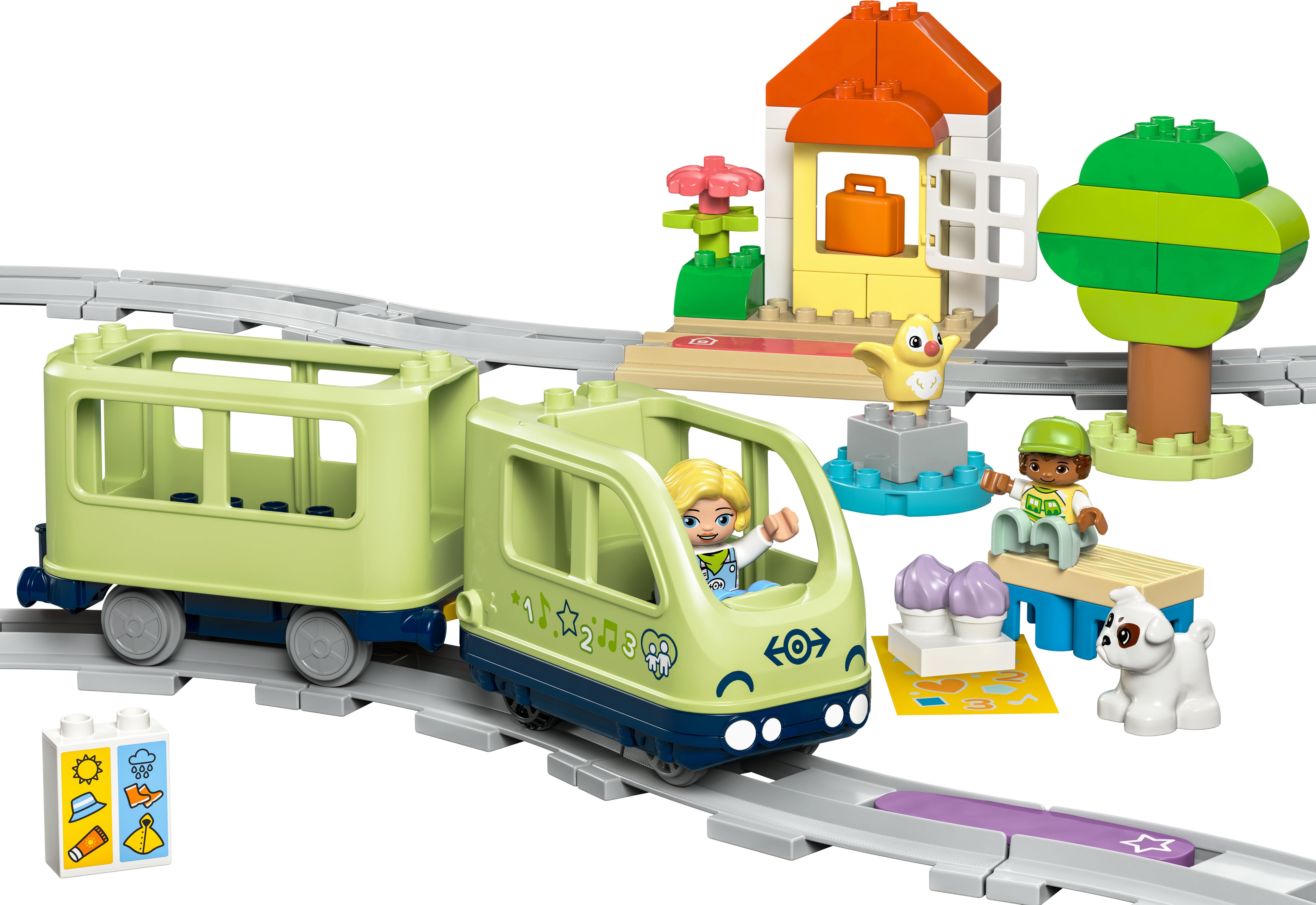 Voir la diapositive 2 : LEGO LEGO DUPLO Ma Ville 10427 Le Train d’Aventures Interactif - Jouet d’Éveil dès 2 ans