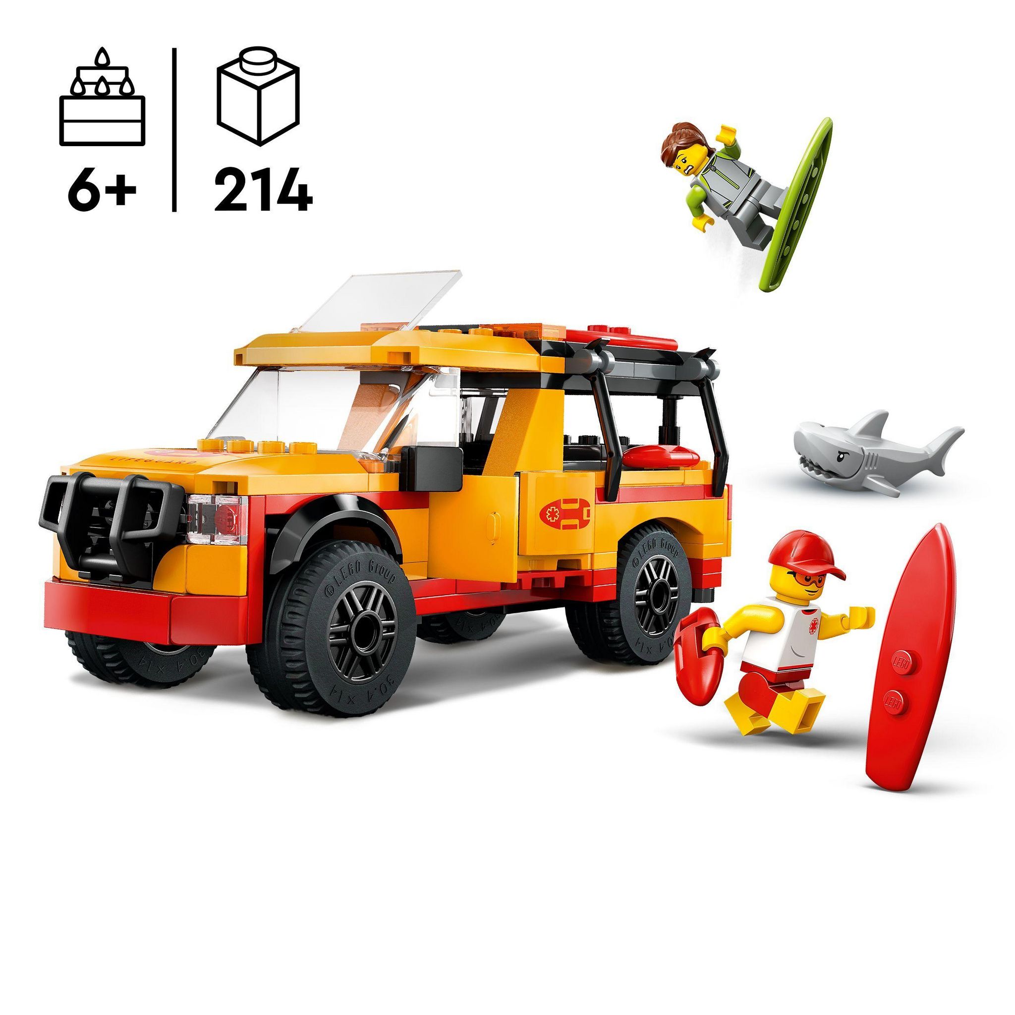 Voir la diapositive 3 : LEGO City 60453 - Le véhicule de secours de la plage