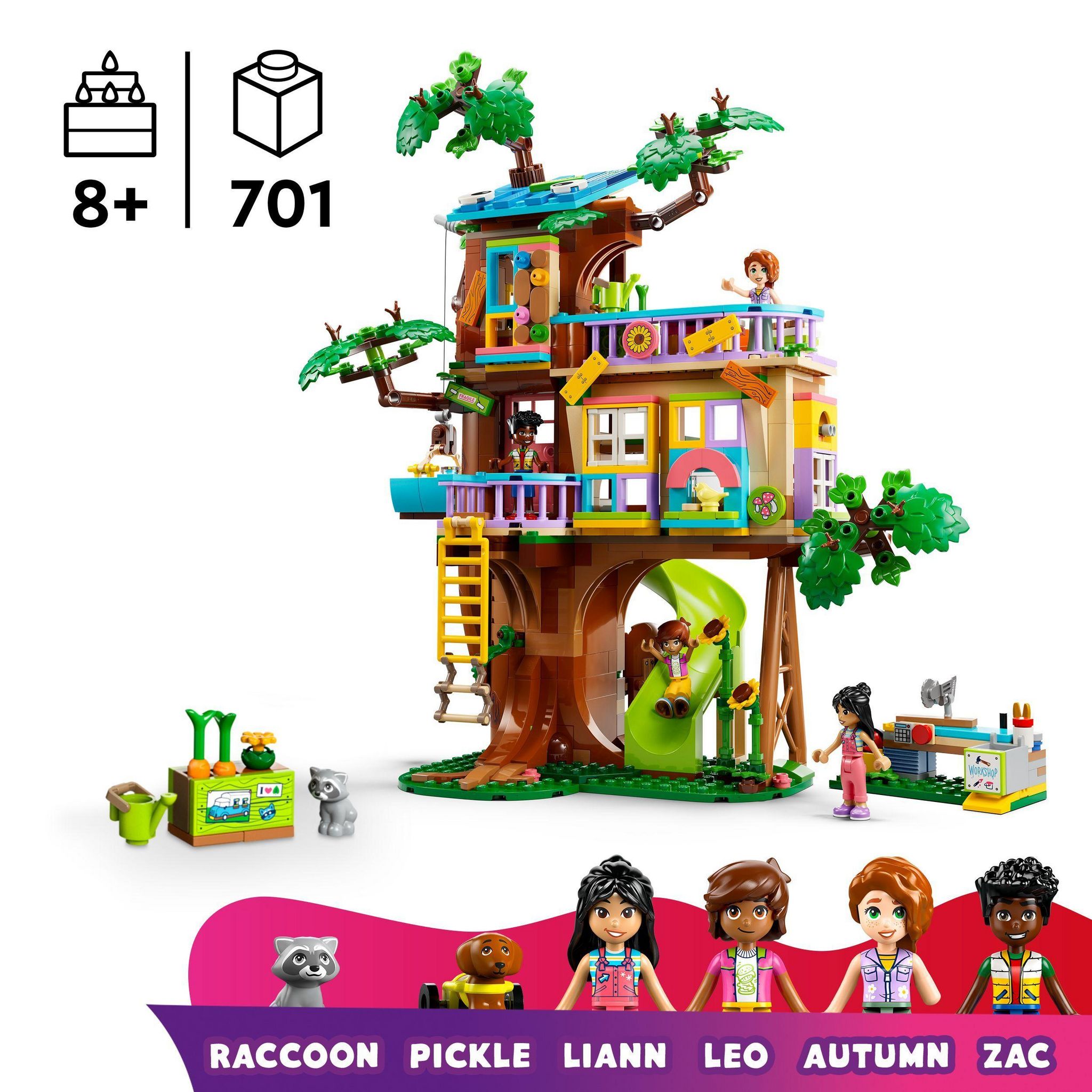 Voir la diapositive 3 : LEGO Friends 42652 - La Cabane de l'Amitié