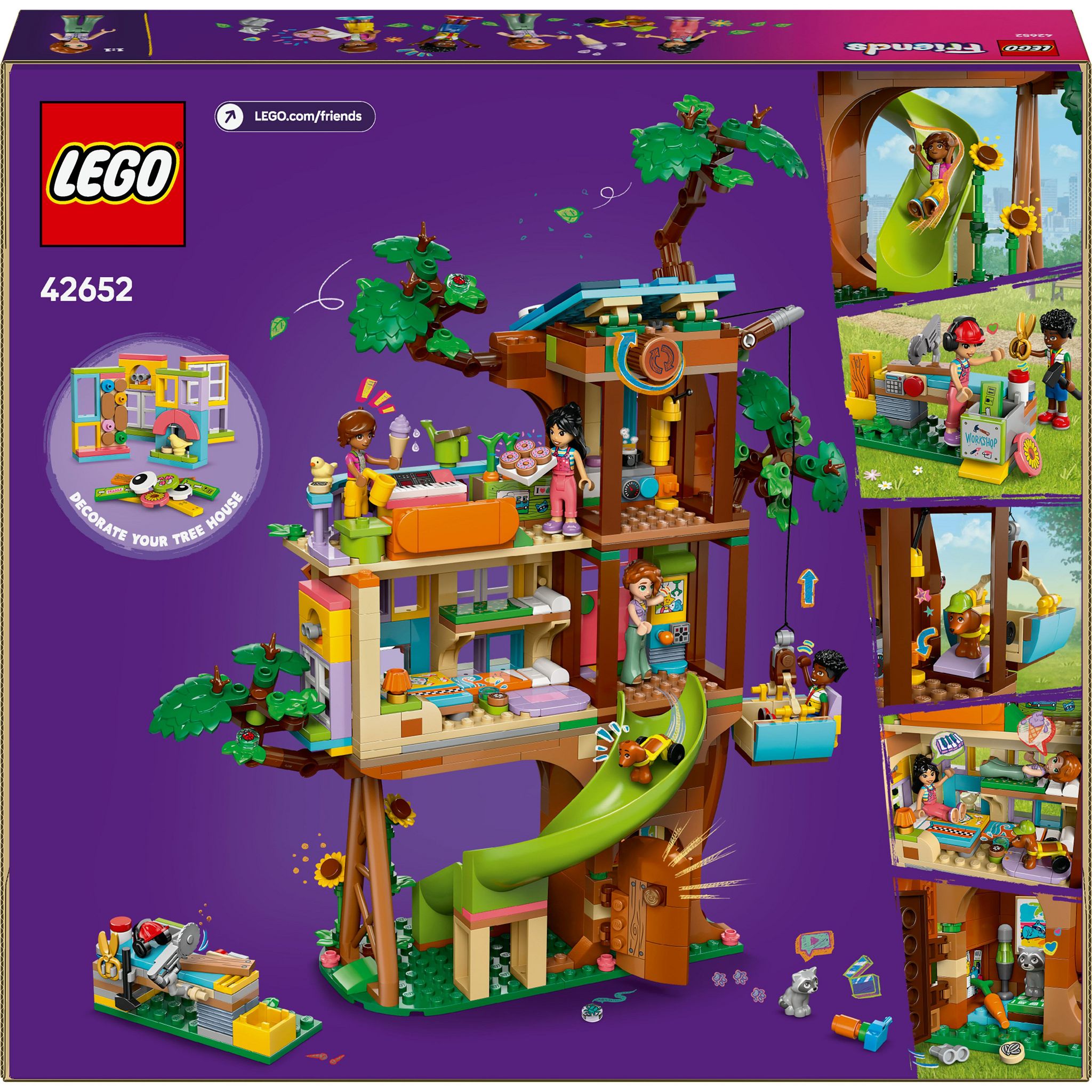 Voir la diapositive 7 : LEGO Friends 42652 - La Cabane de l'Amitié