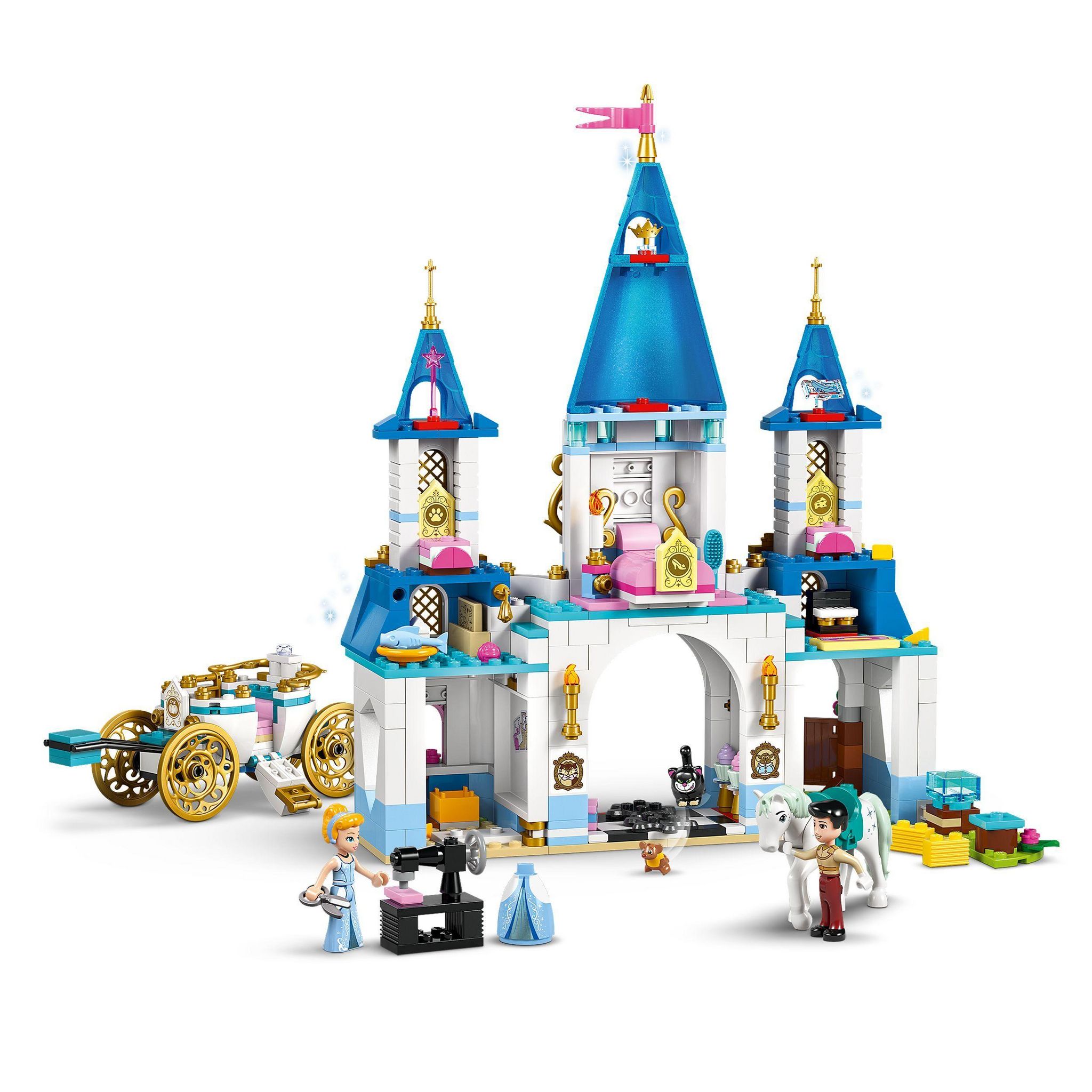 Voir la diapositive 4 : LEGO Disney 43275 - Le château de Cendrillon et la calèche