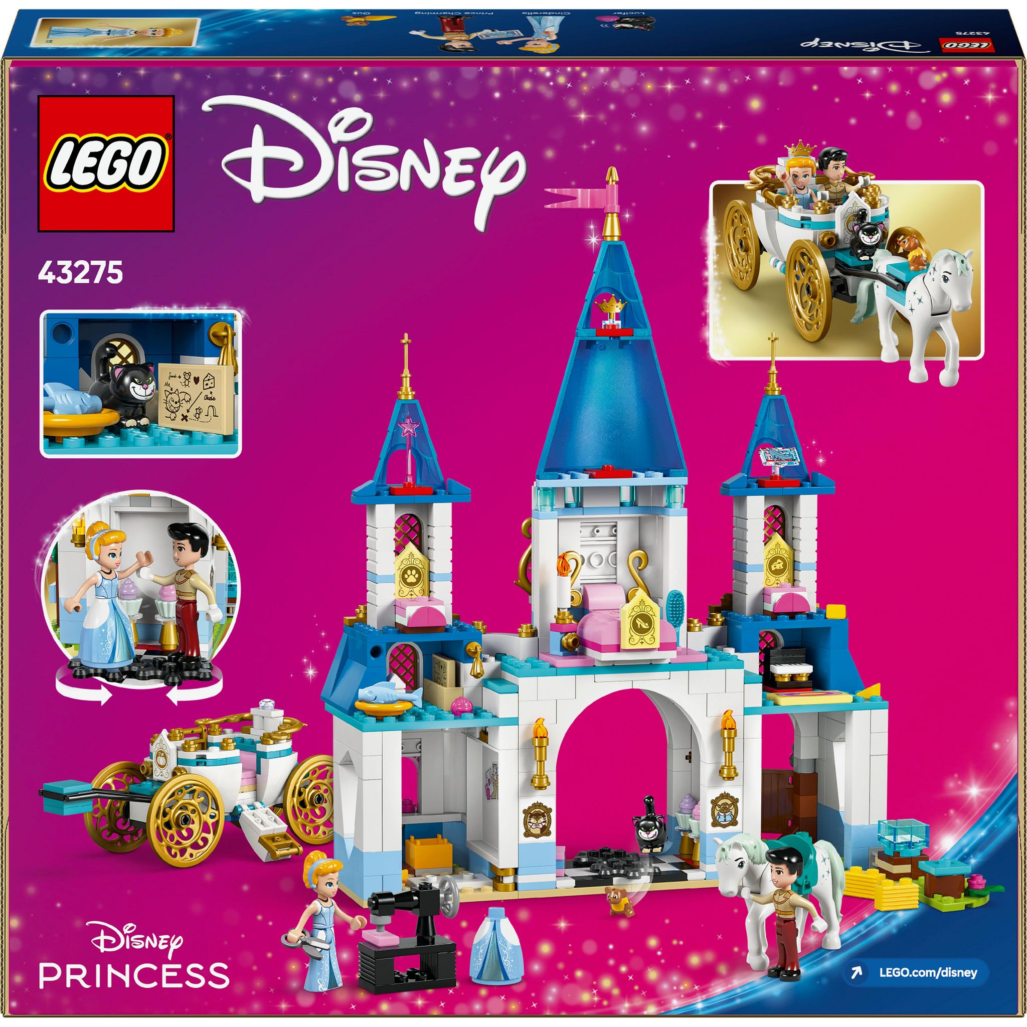 Voir la diapositive 8 : LEGO Disney 43275 - Le château de Cendrillon et la calèche