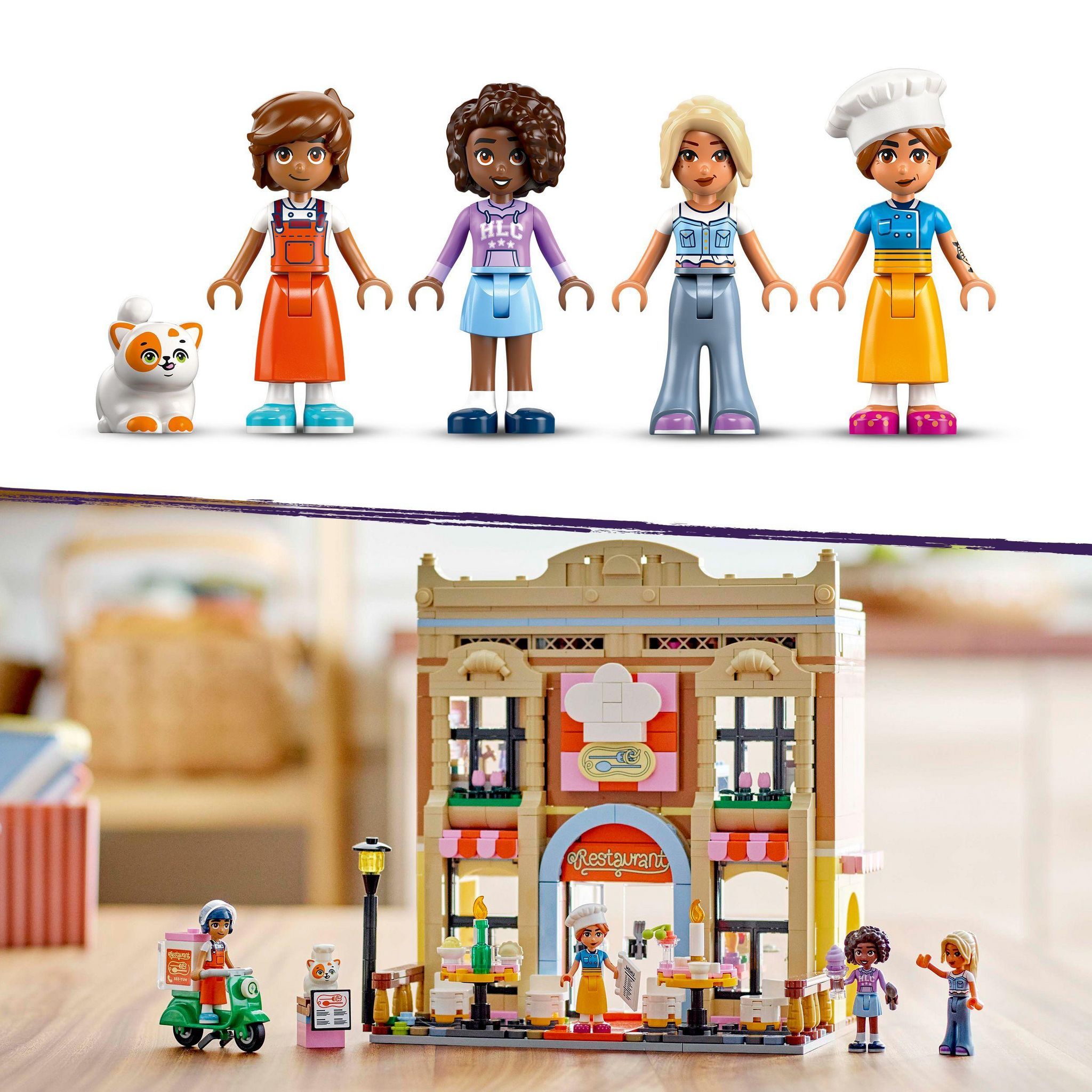 Voir la diapositive 6 : LEGO Friends 42655 - Le Restaurant et école du Cuisine