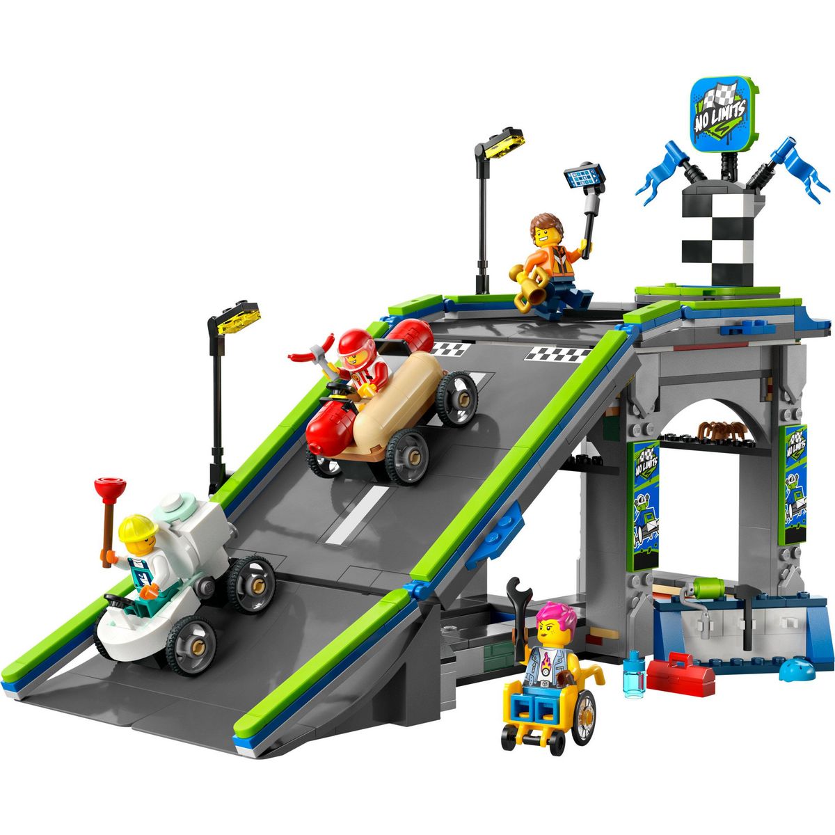 LEGO City 60459 -Zéro limite : Rampe pour bolides de course