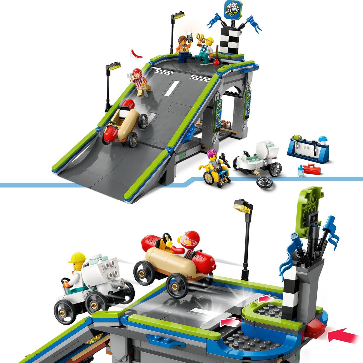 LEGO City 60459 -Zéro limite : Rampe pour bolides de course