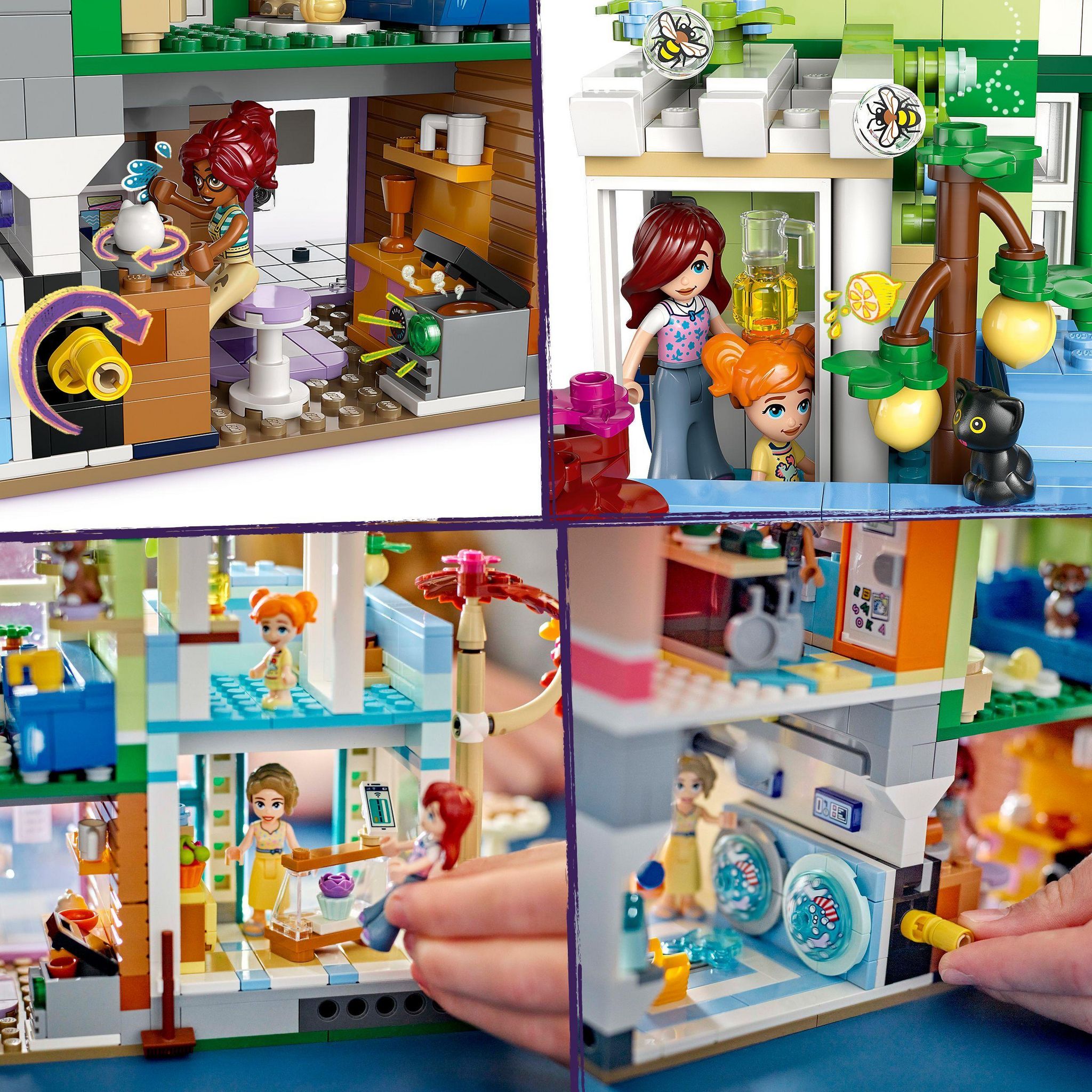 Voir la diapositive 5 : LEGO Friends 42670 - Les Appartements et Boutiques de HeartLake City