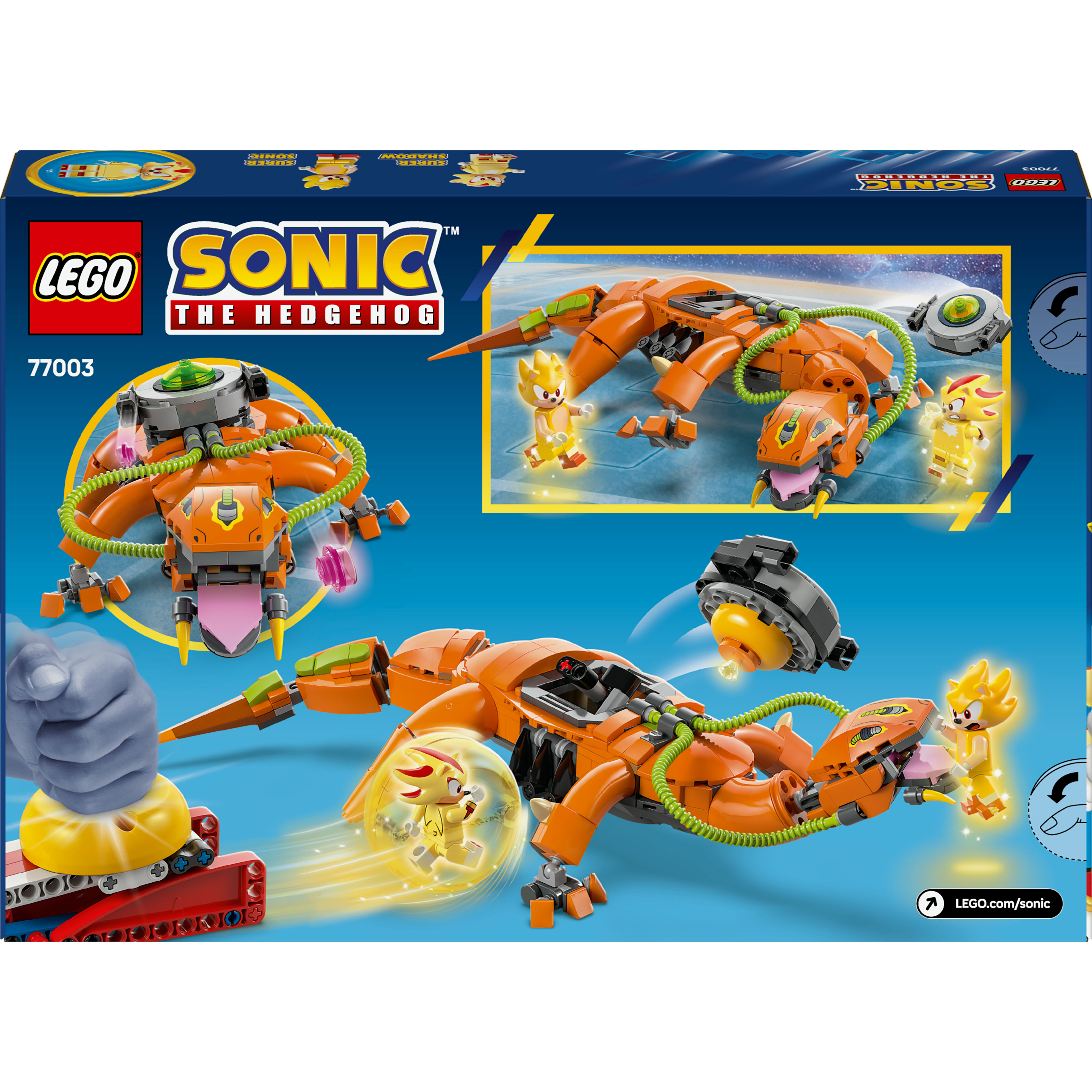 Voir la diapositive 3 : LEGO Sonic the Hedgehog 77003 Super Shadow contre Biolizard Cadeau pour gamers dès 9 ans