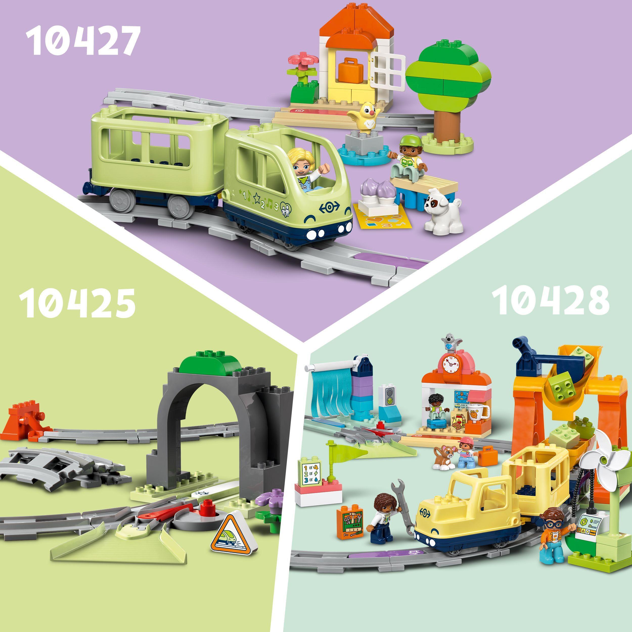 Voir la diapositive 6 : LEGO LEGO DUPLO Ma Ville 10426 Set d'Extension : Les Rails et le Pont du Train - Jouet Enfant