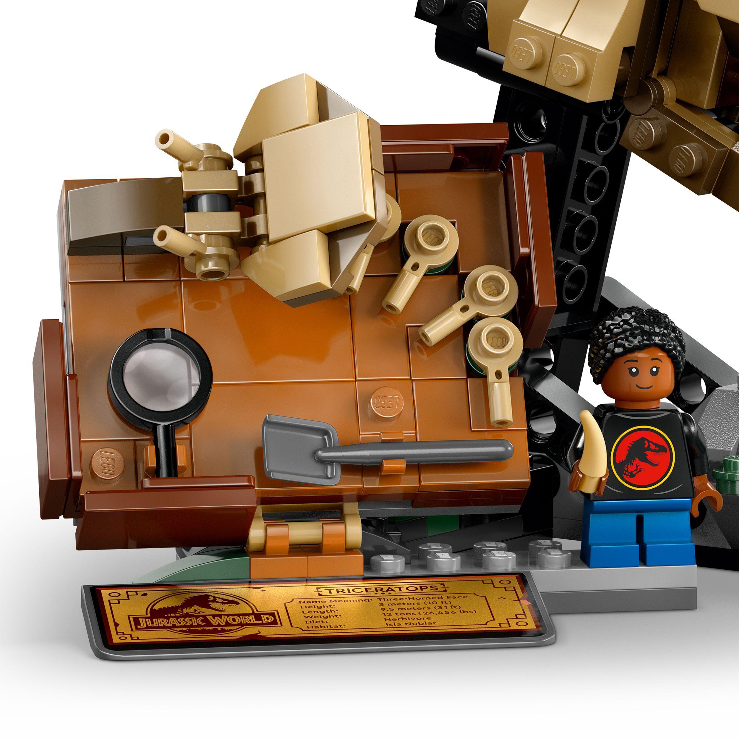 Voir la diapositive 5 : LEGO Jurassic World 76969 Les fossiles de dinosaures : le crâne du tricératops - Jeu 9 ans