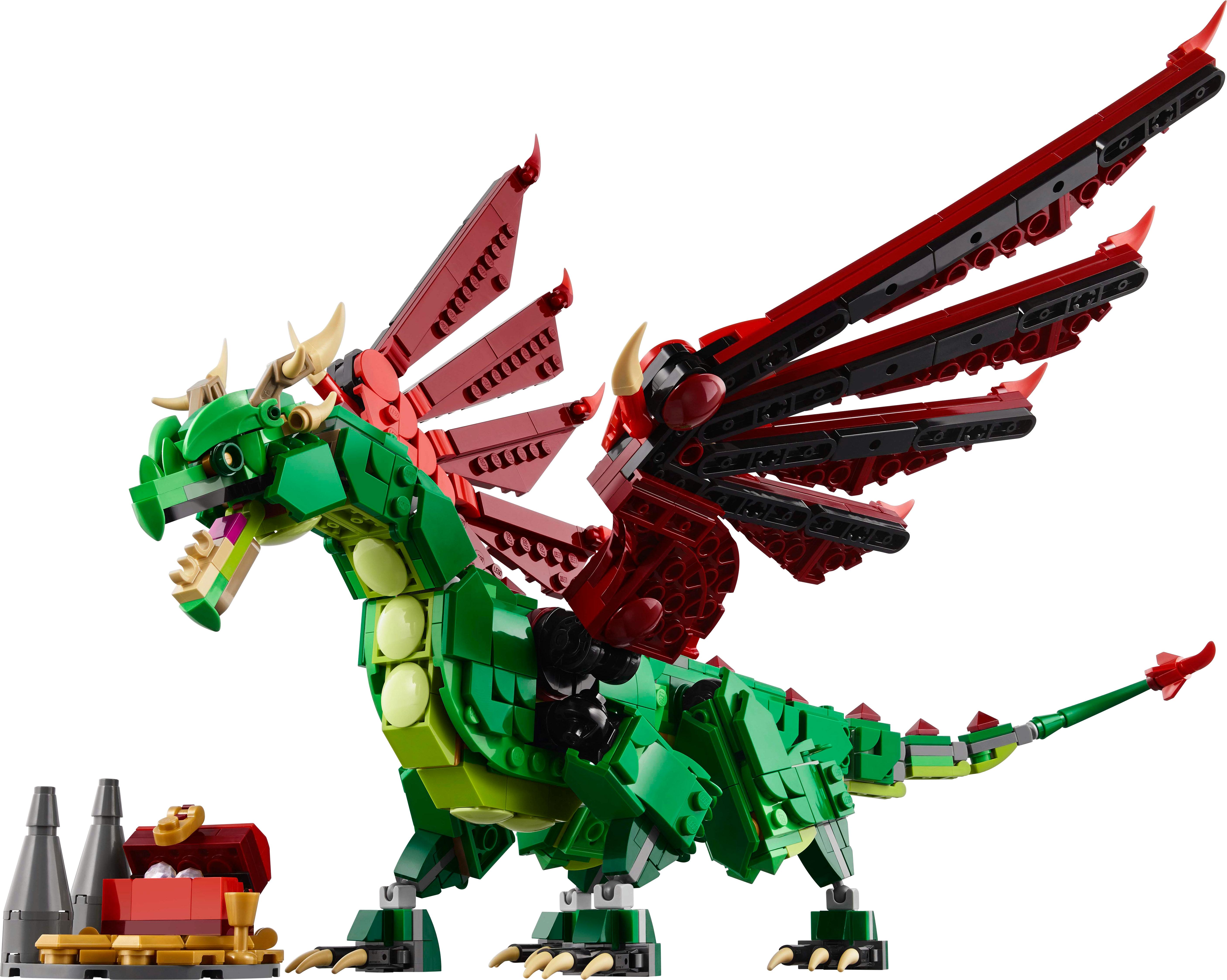 Voir la diapositive 2 : LEGO LEGO Creator 31161 3-en-1 Le dragon médiéval - Jeu de construction pour garçon dès 9 ans