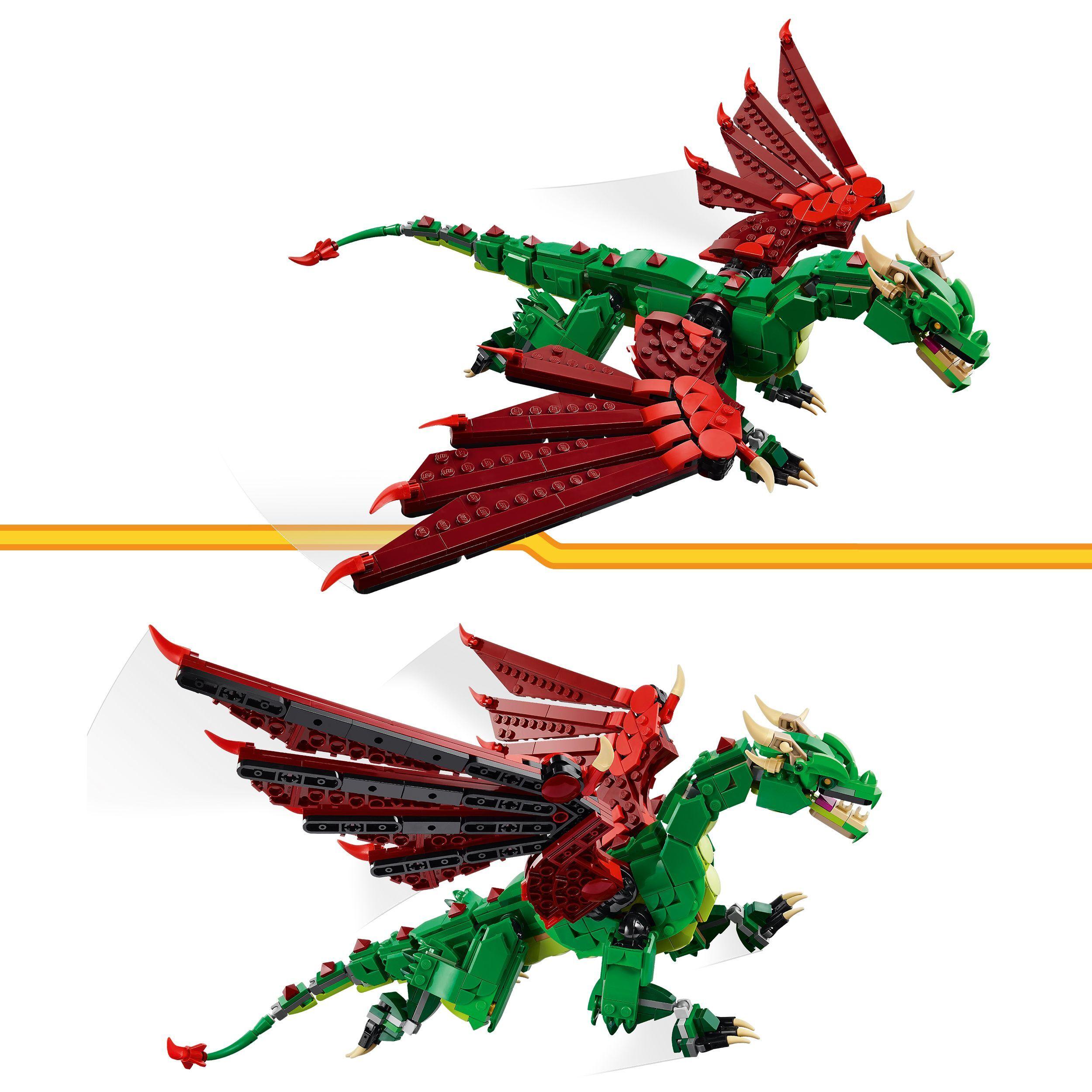 Voir la diapositive 3 : LEGO LEGO Creator 31161 3-en-1 Le dragon médiéval - Jeu de construction pour garçon dès 9 ans