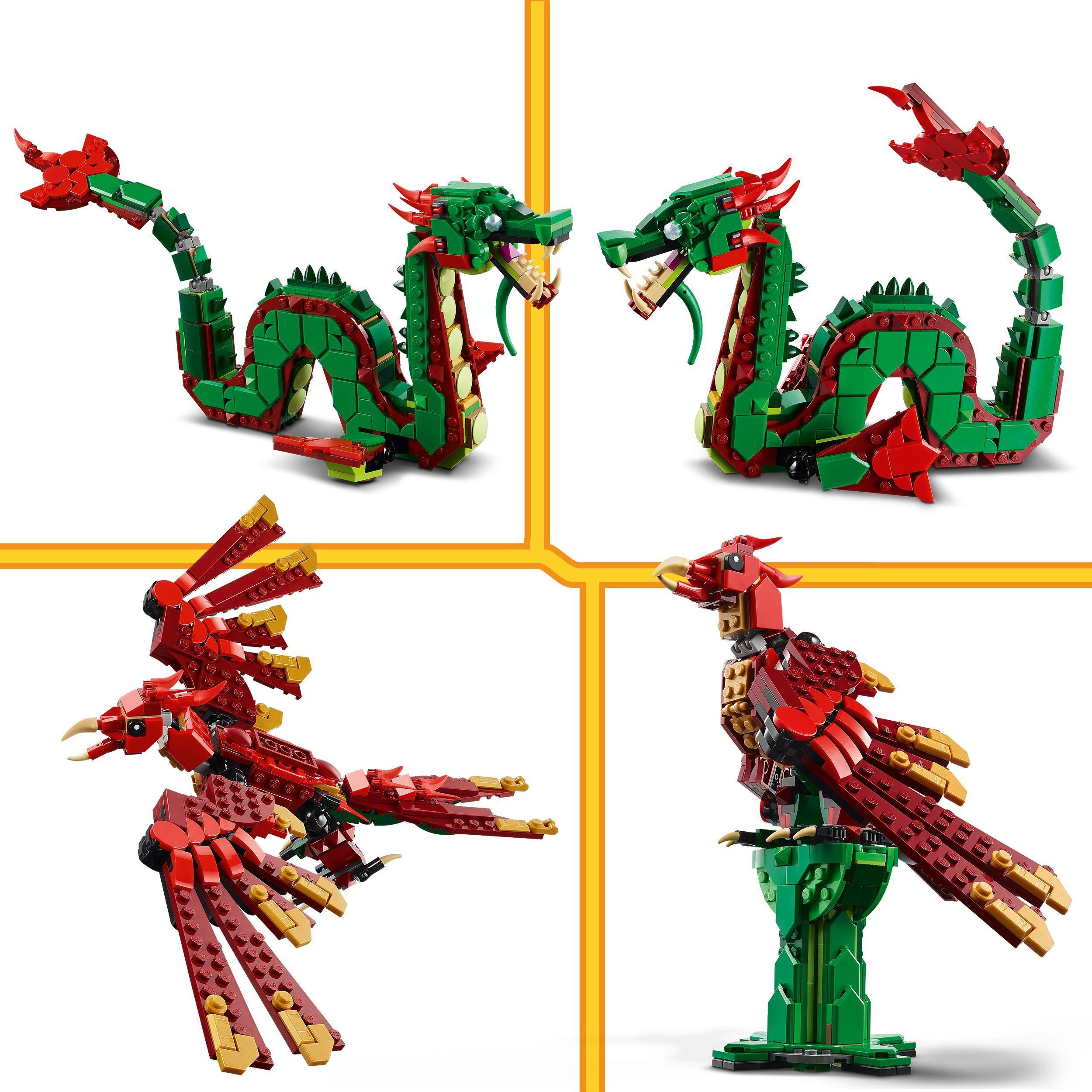 Voir la diapositive 4 : LEGO LEGO Creator 31161 3-en-1 Le dragon médiéval - Jeu de construction pour garçon dès 9 ans