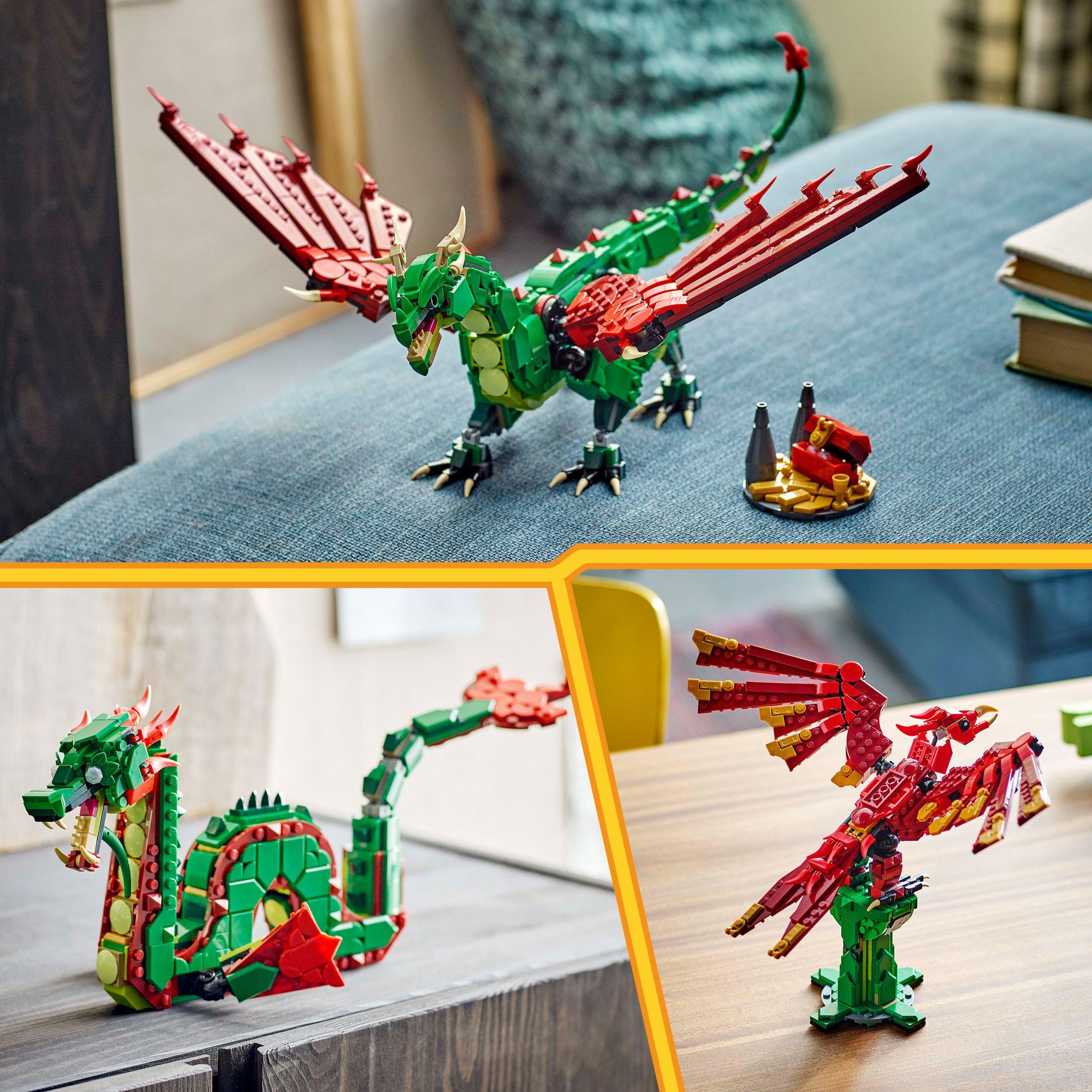 Voir la diapositive 5 : LEGO LEGO Creator 31161 3-en-1 Le dragon médiéval - Jeu de construction pour garçon dès 9 ans
