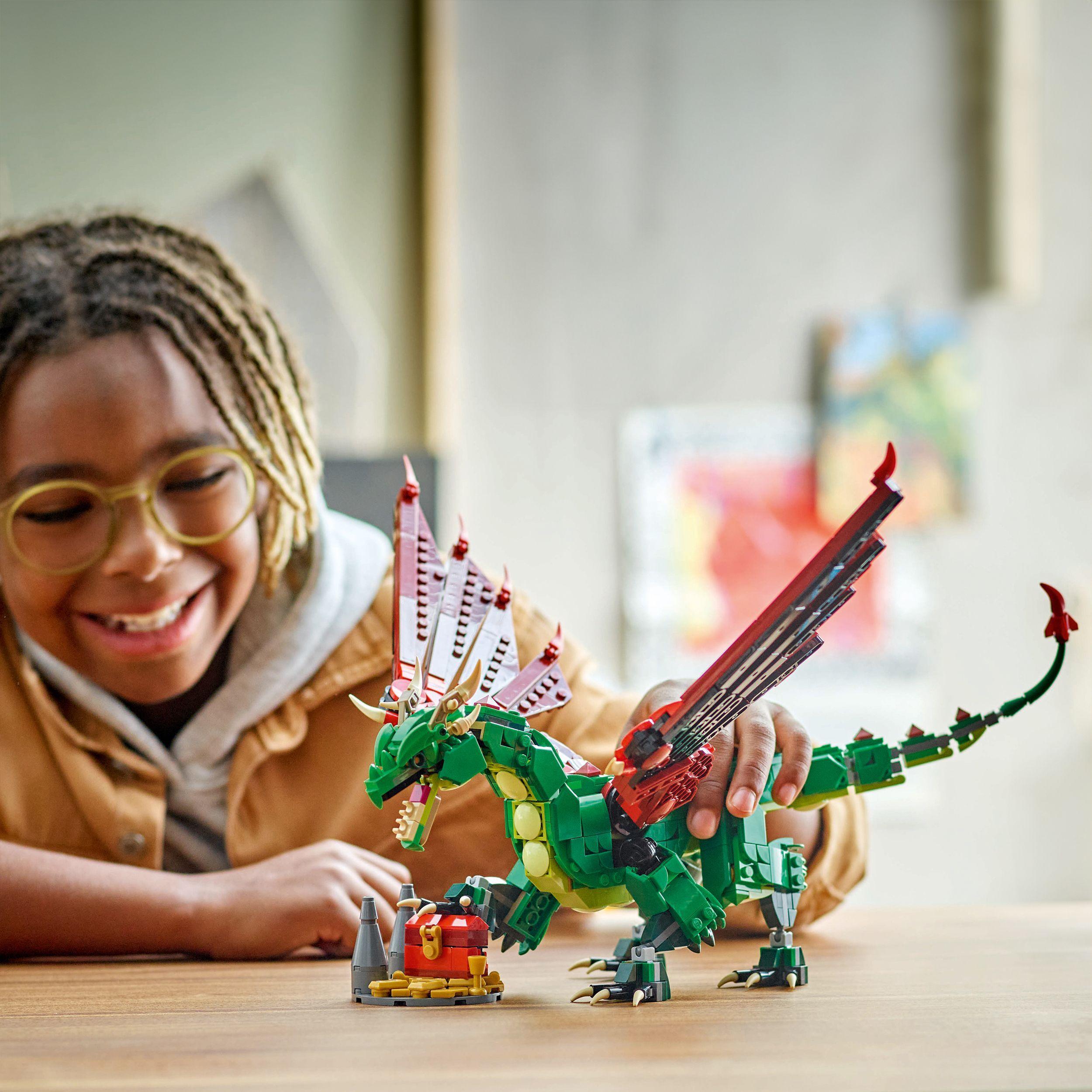 Voir la diapositive 6 : LEGO LEGO Creator 31161 3-en-1 Le dragon médiéval - Jeu de construction pour garçon dès 9 ans