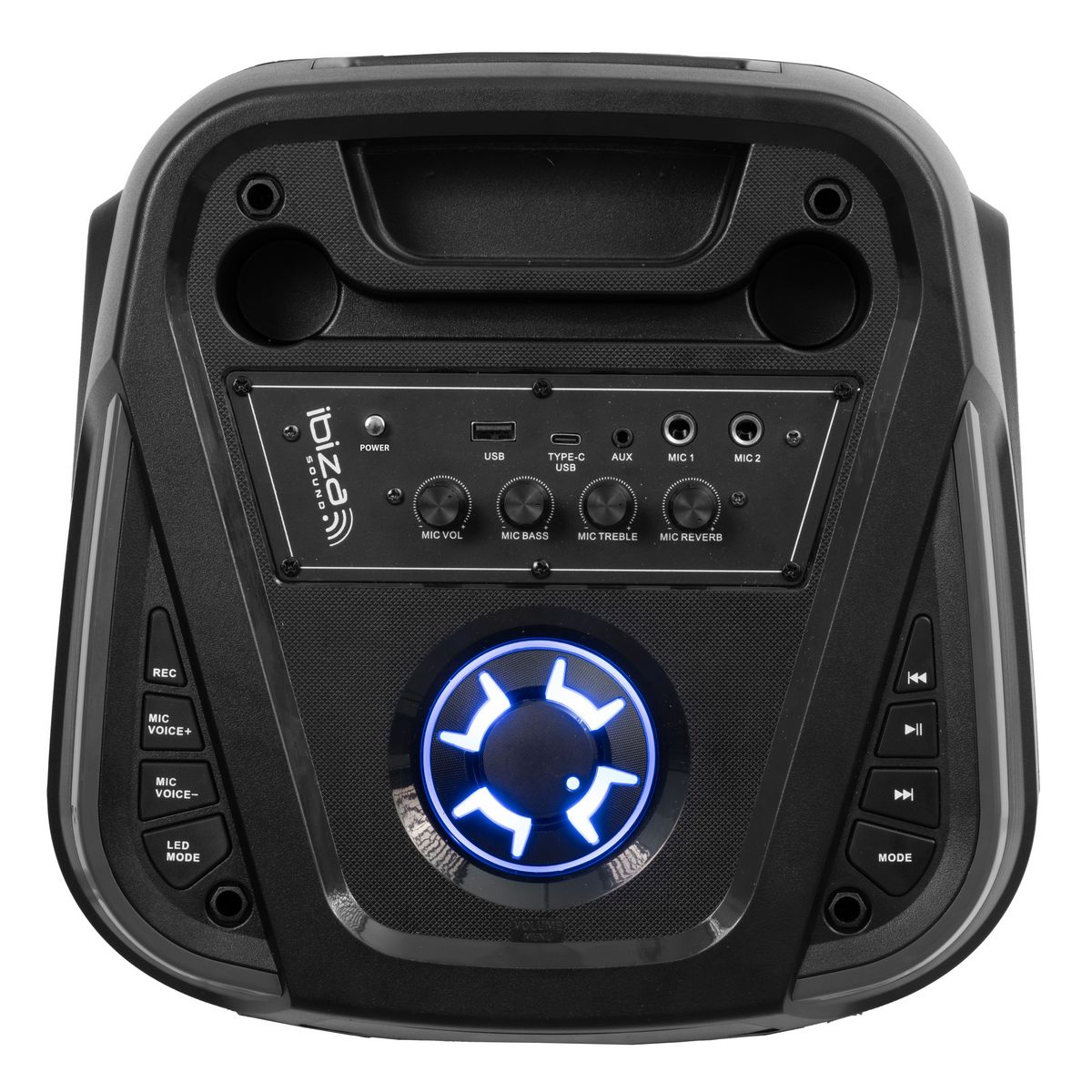 IBIZA Enceinte Columba Karaoké - Noir