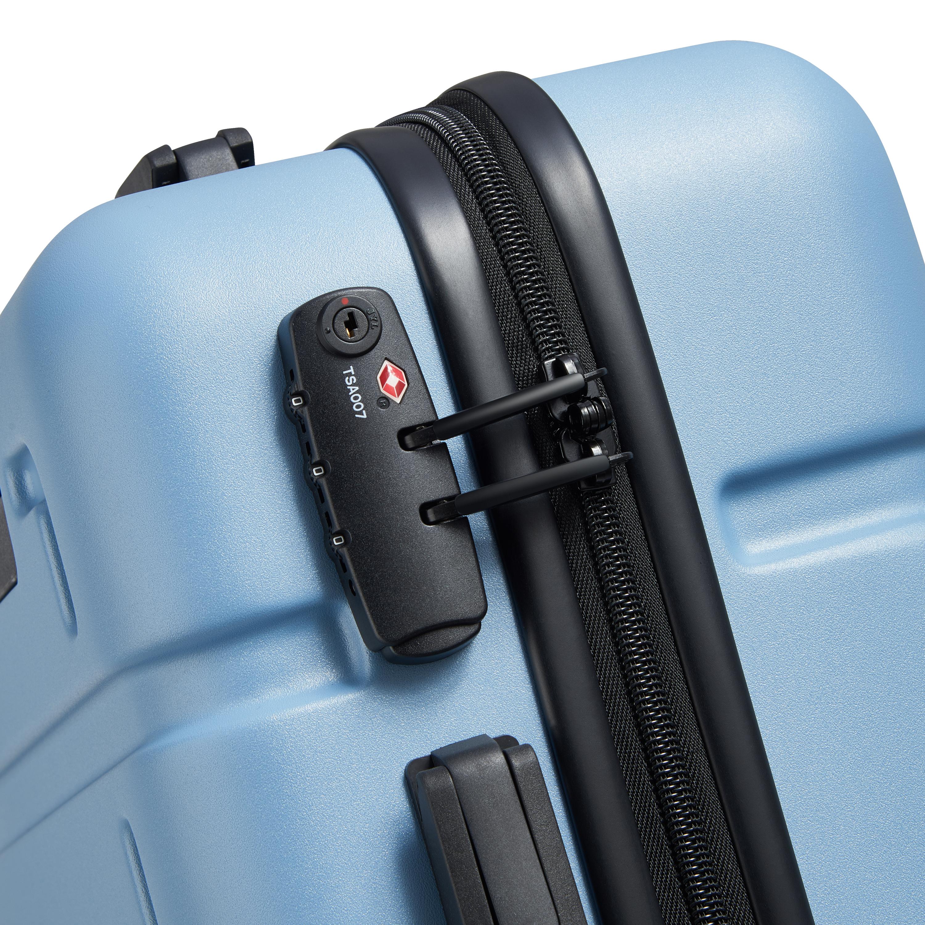 Voir la diapositive 4 : DELSEY Valise Camelia ABS 55cm 8 Roues - Bleu Ciel