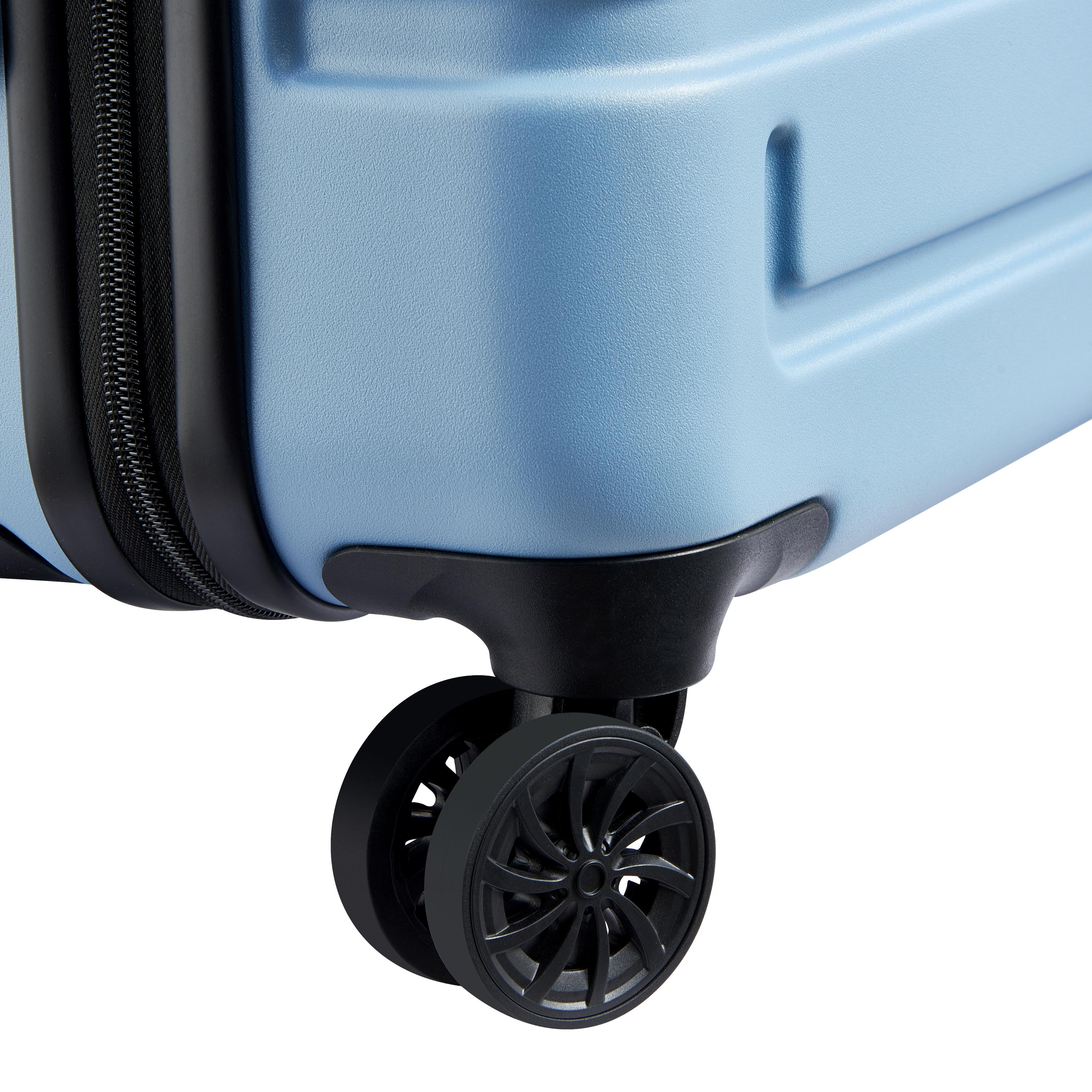 Voir la diapositive 7 : DELSEY Valise Camelia ABS 55cm 8 Roues - Bleu Ciel