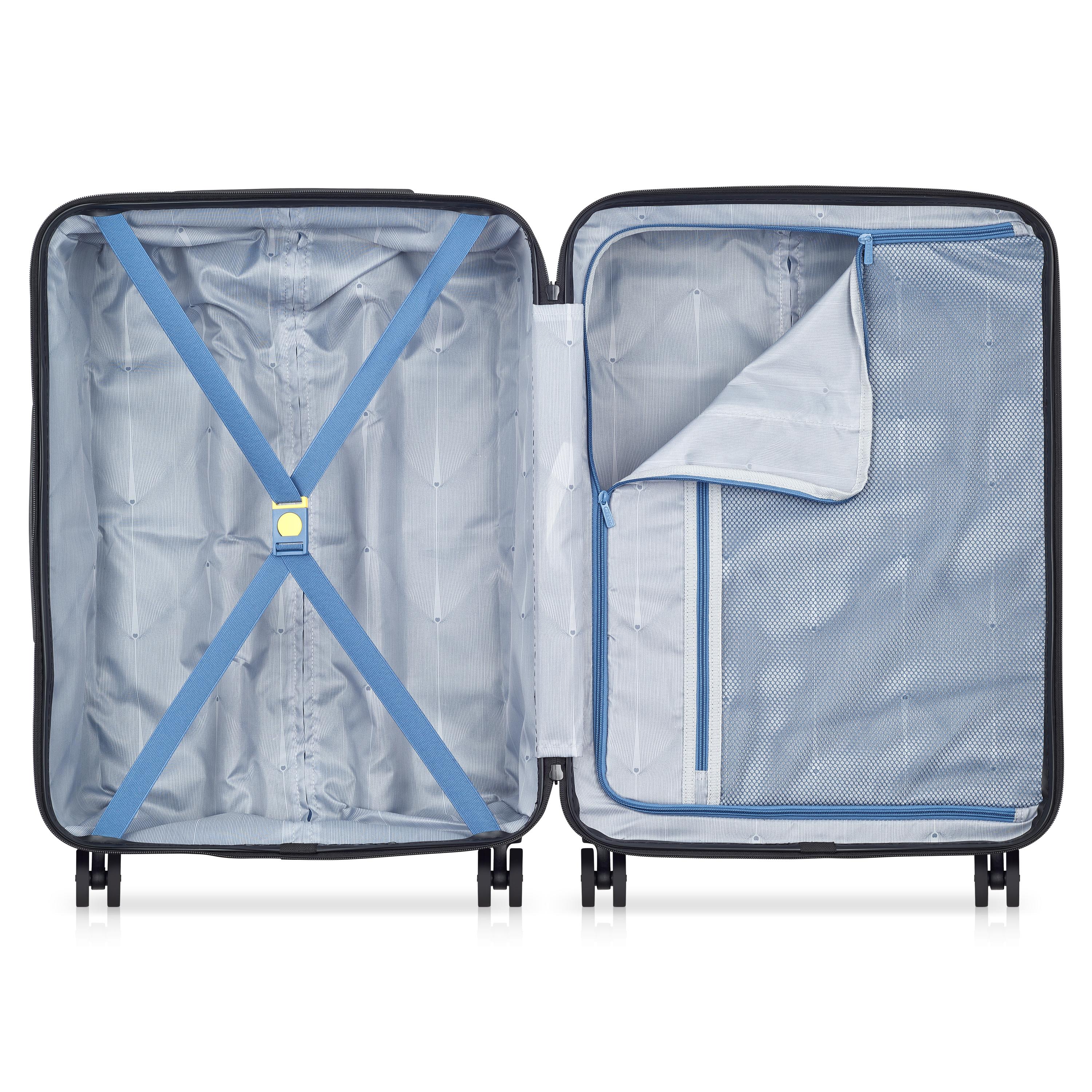 Voir la diapositive 6 : DELSEY Valise Camelia ABS 66cm 8 Roues - Bleu Ciel