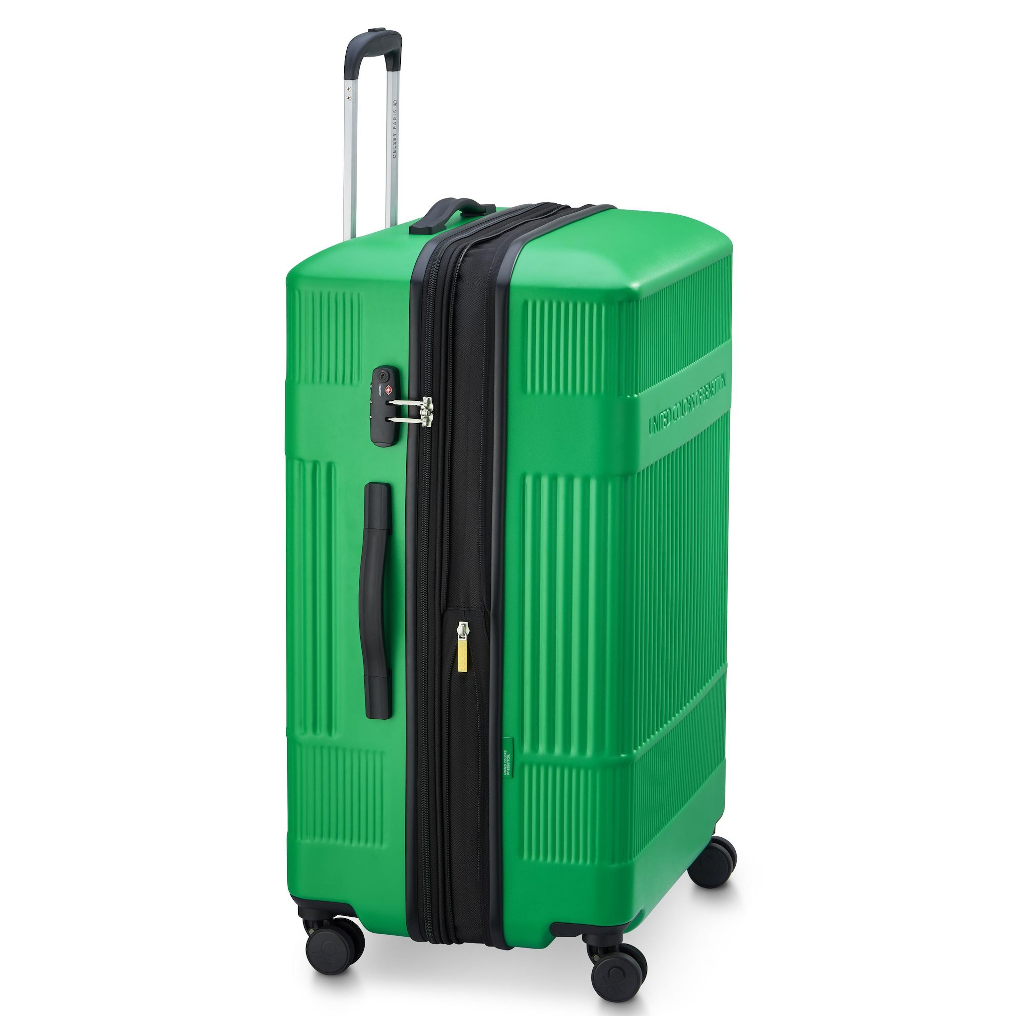 Voir la diapositive 5 : DELSEY Valise Benetton ABS 76cm 8 roues - Vert