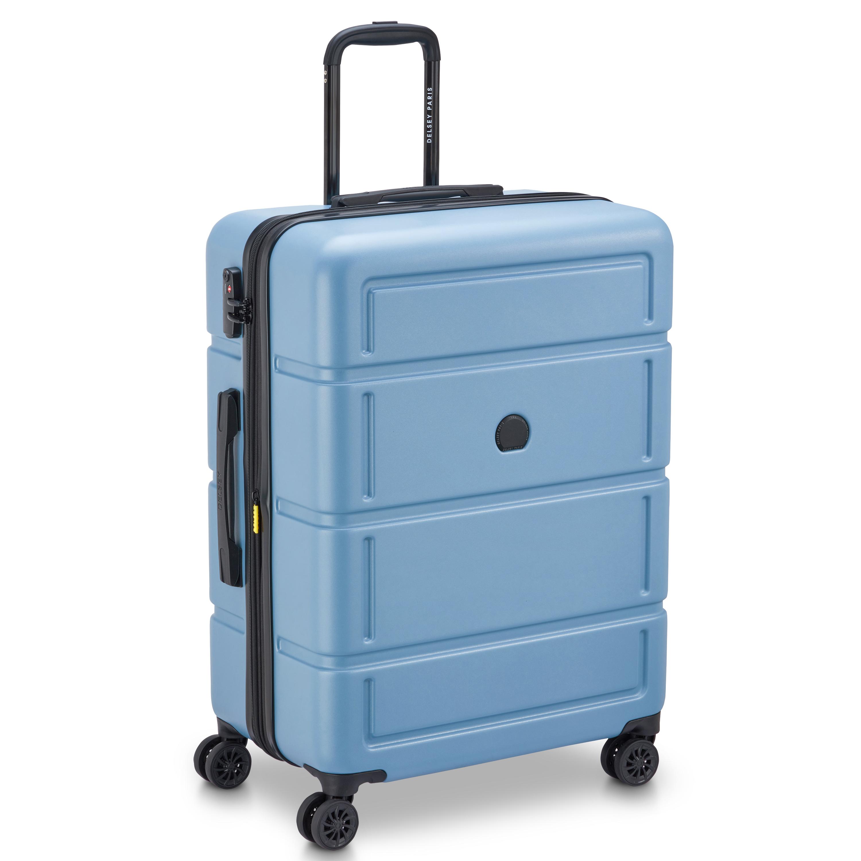 DELSEY Valise Camelia ABS 76cm 8 Roues - Bleu Ciel