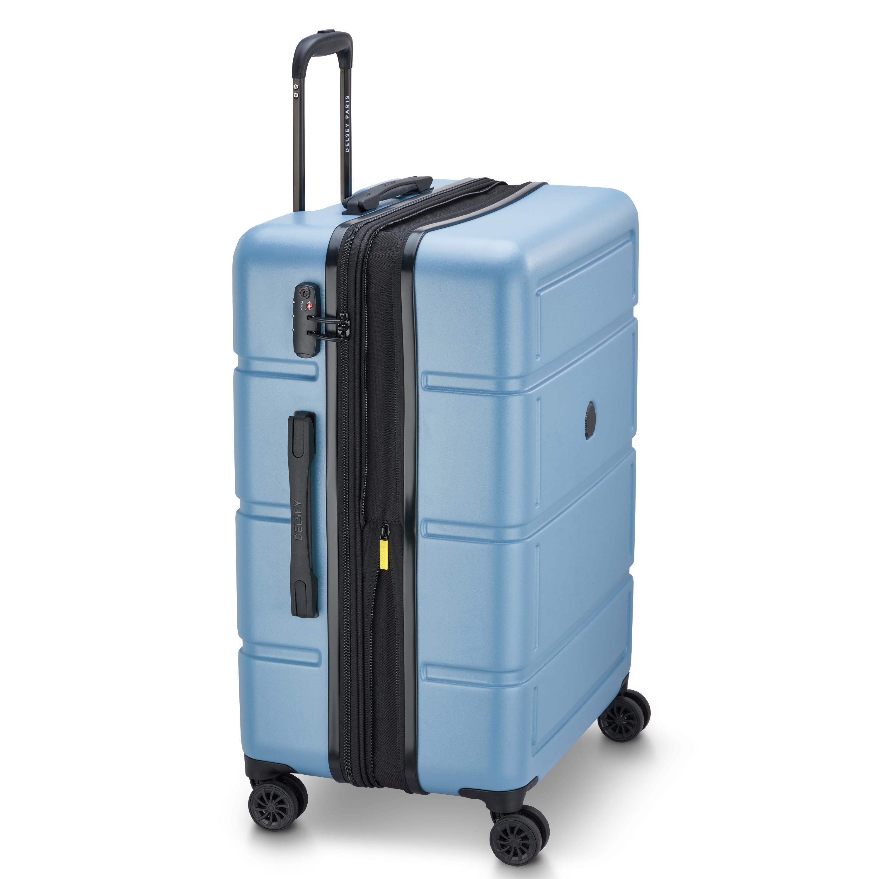 Voir la diapositive 2 : DELSEY Valise Camelia ABS 76cm 8 Roues - Bleu Ciel