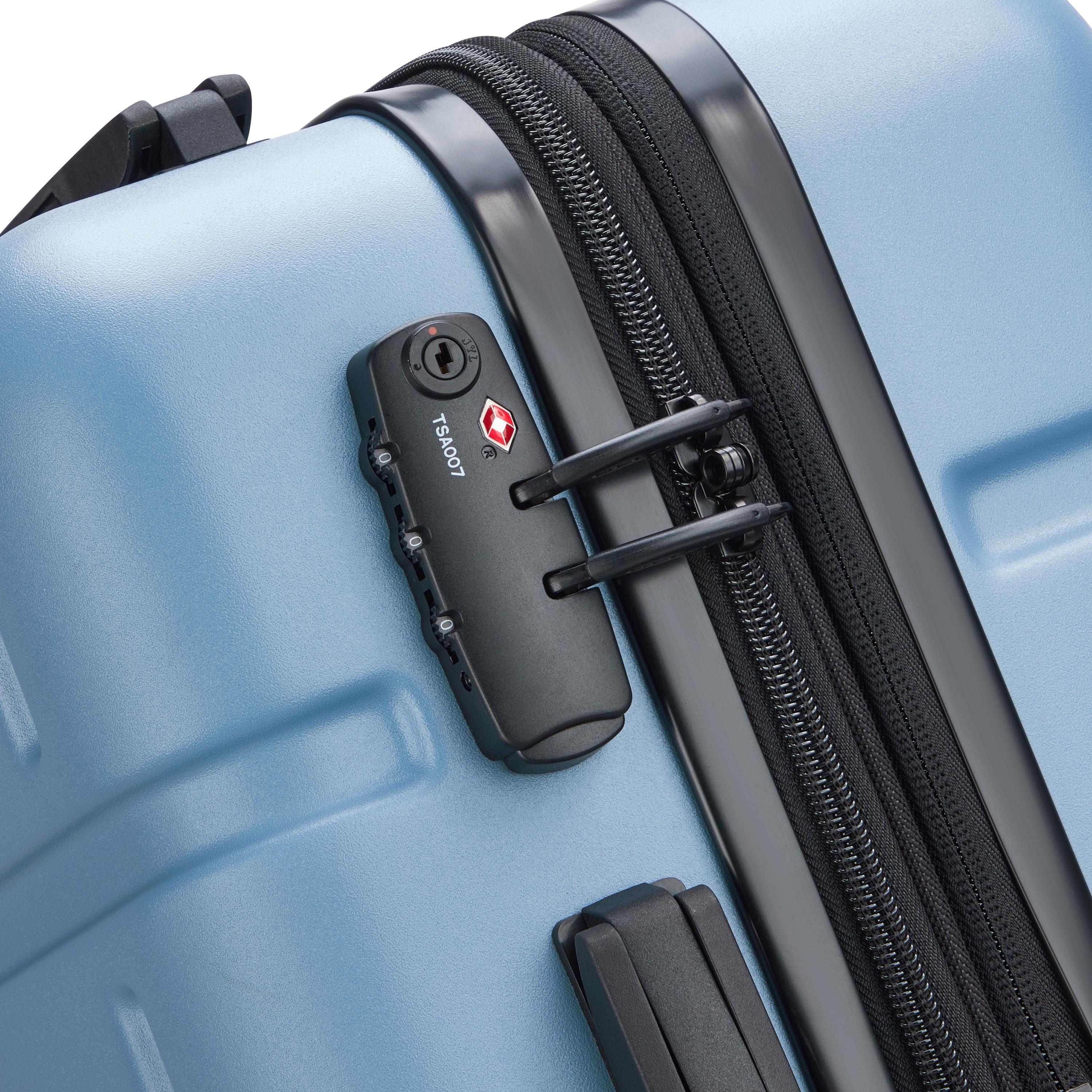 Voir la diapositive 6 : DELSEY Valise Camelia ABS 76cm 8 Roues - Bleu Ciel