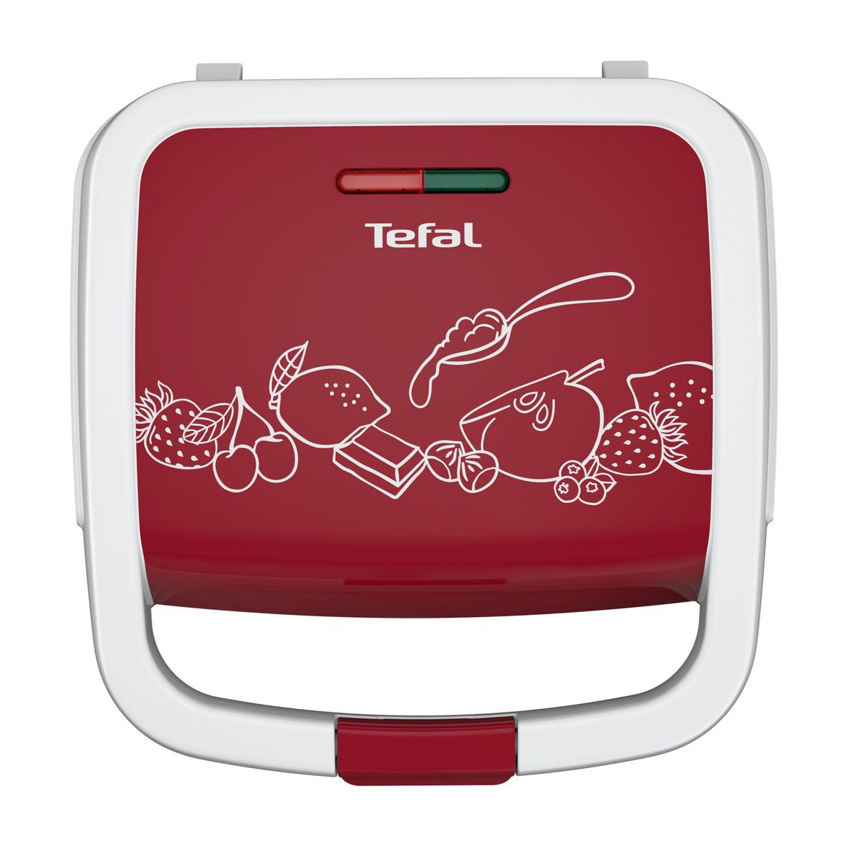 TEFAL Appareil à gaufres WD17C5FO - Rouge et blanc