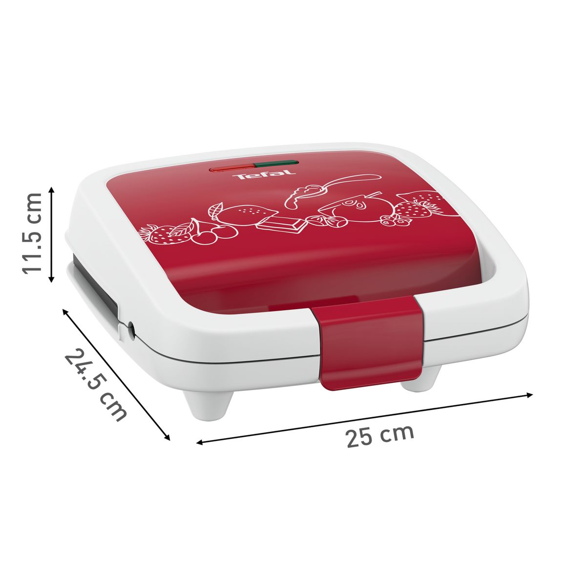 TEFAL Appareil à gaufres WD17C5FO - Rouge et blanc