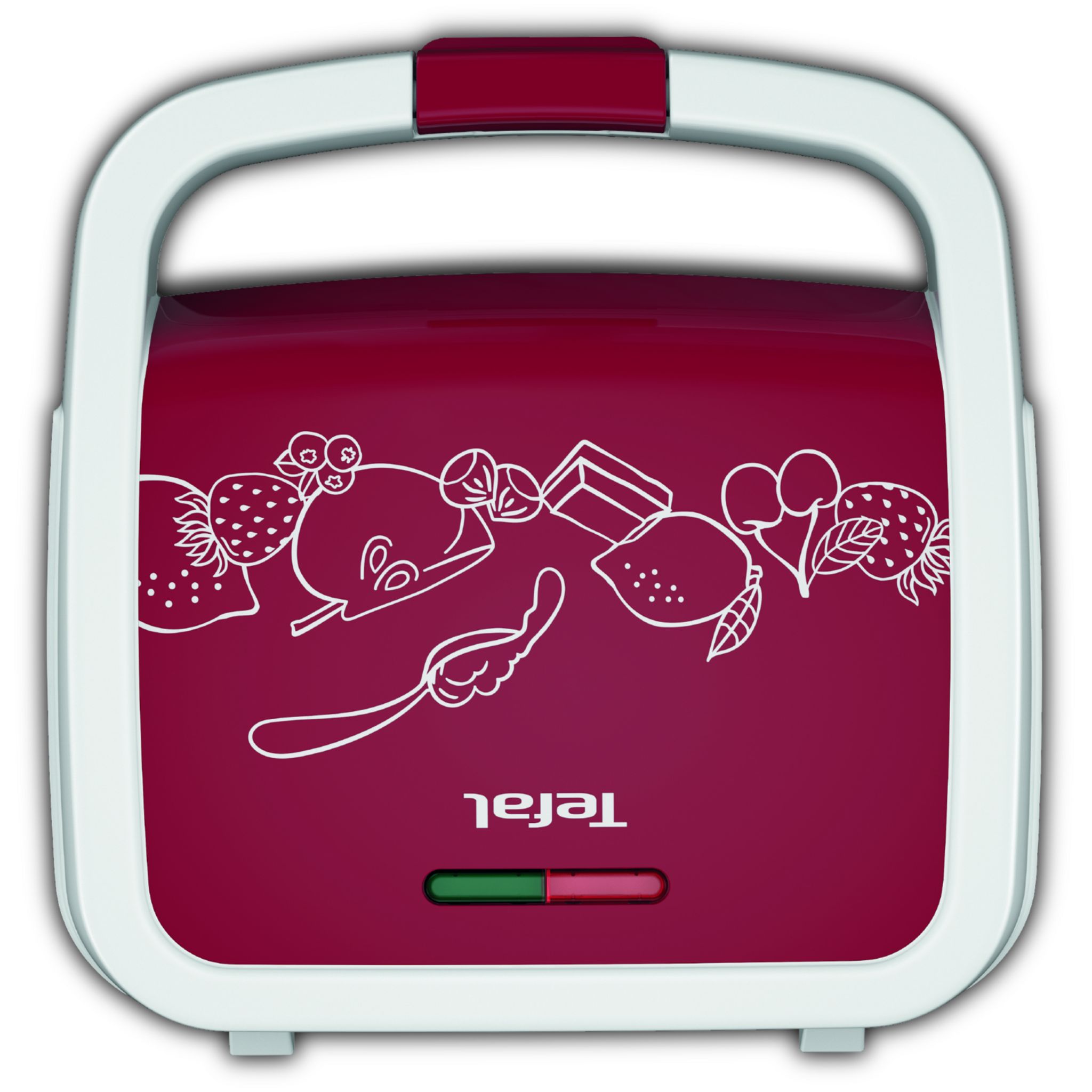 Voir la diapositive 4 : TEFAL Appareil à gaufres WD17C5FO - Rouge et blanc