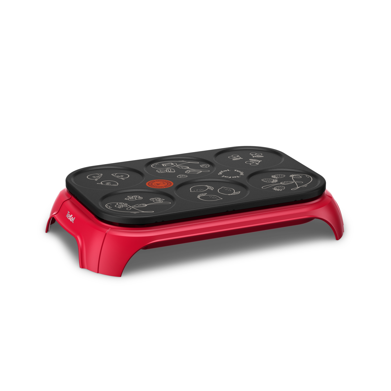 Voir la diapositive 3 : TEFAL Appareil à crêpes PY55C5FO - Rouge