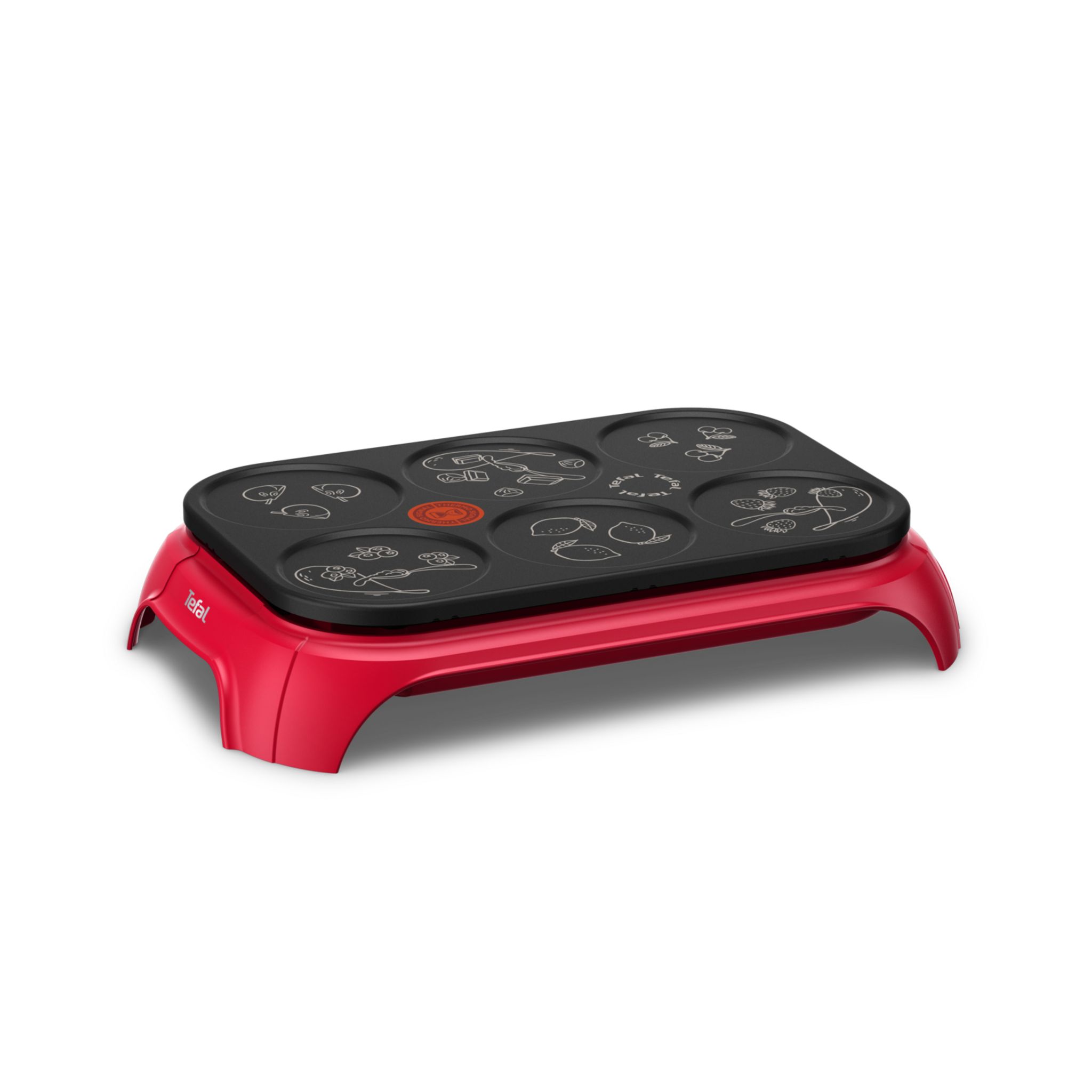 Voir la diapositive 3 : TEFAL Appareil à crêpes PY55C5FO - Rouge