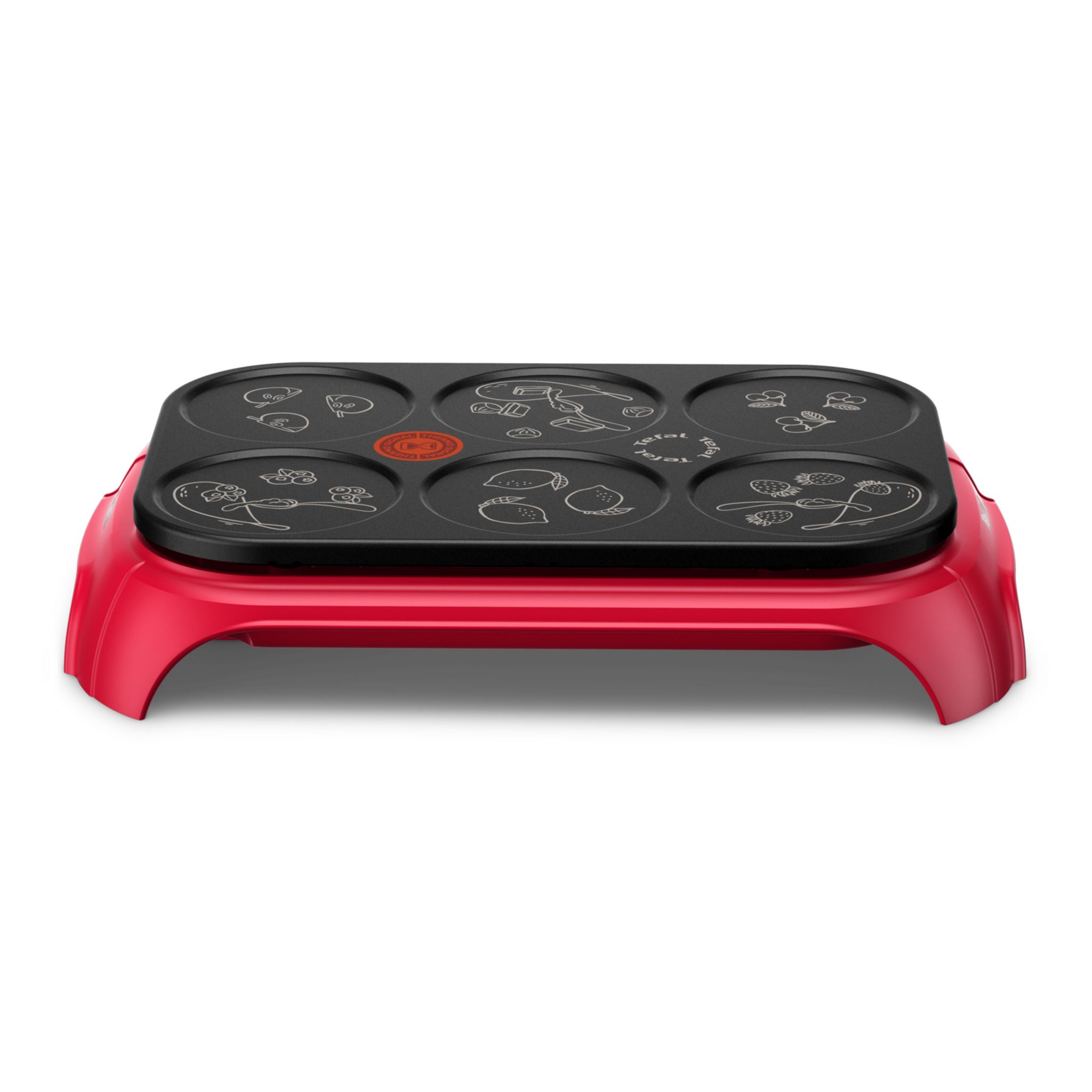Voir la diapositive 5 : TEFAL Appareil à crêpes PY55C5FO - Rouge
